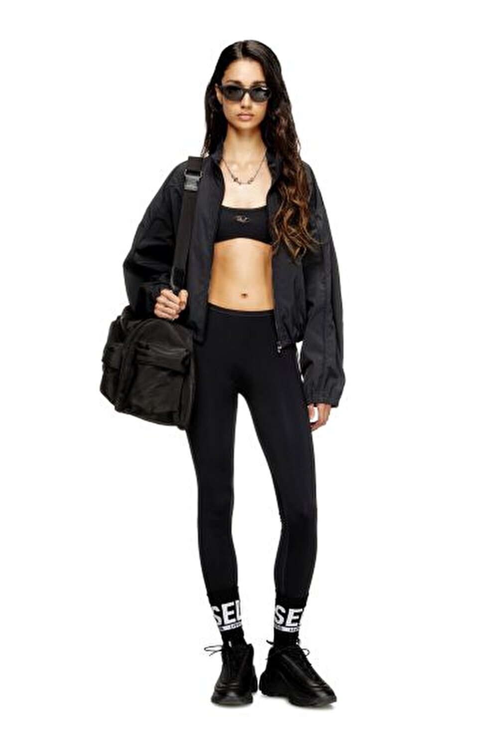 SİYAH METAL D LOGOLU KADIN BRALET