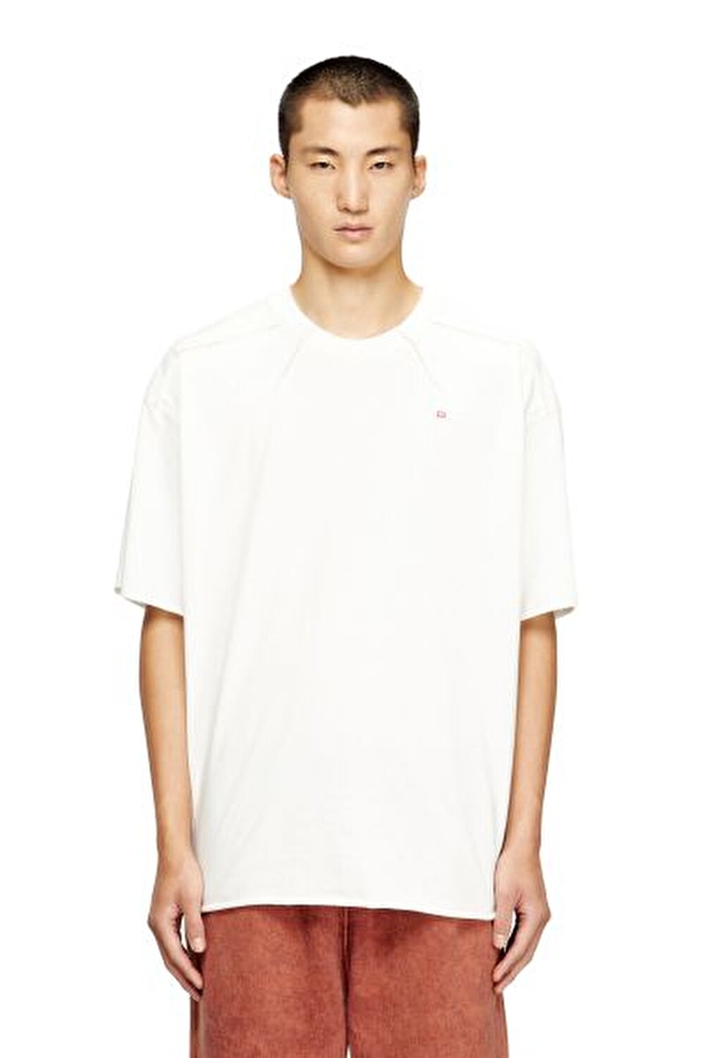 BEYAZ LOGOLU ERKEK T-SHIRT