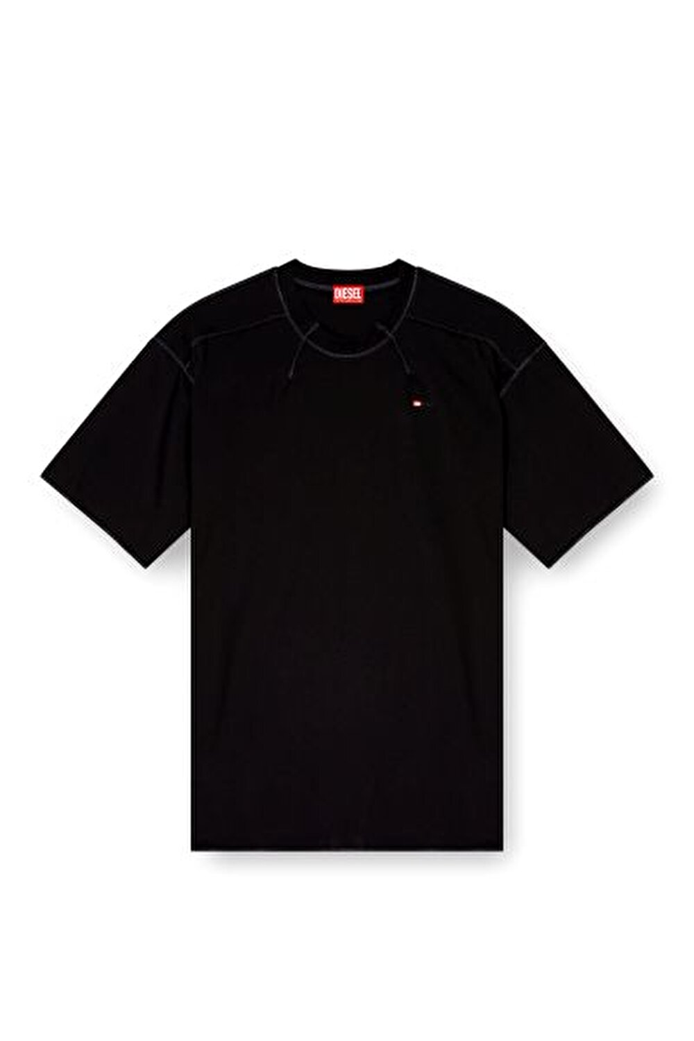SİYAH LOGOLU ERKEK T-SHIRT