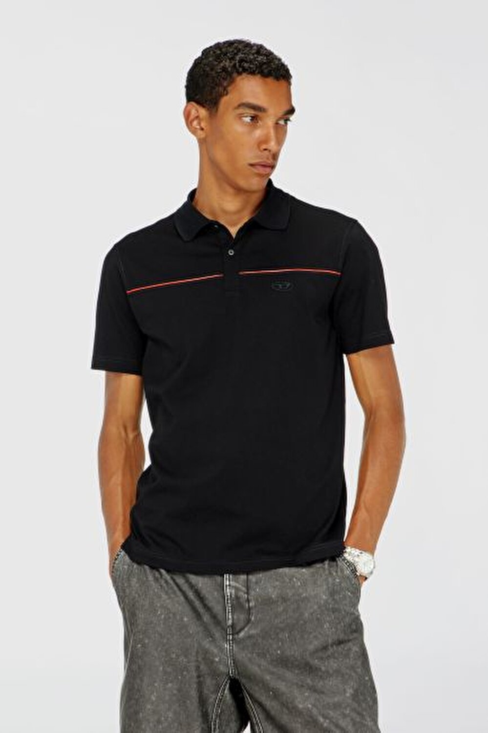 SİYAH ERKEK REGULAR POLO T-SHIRT