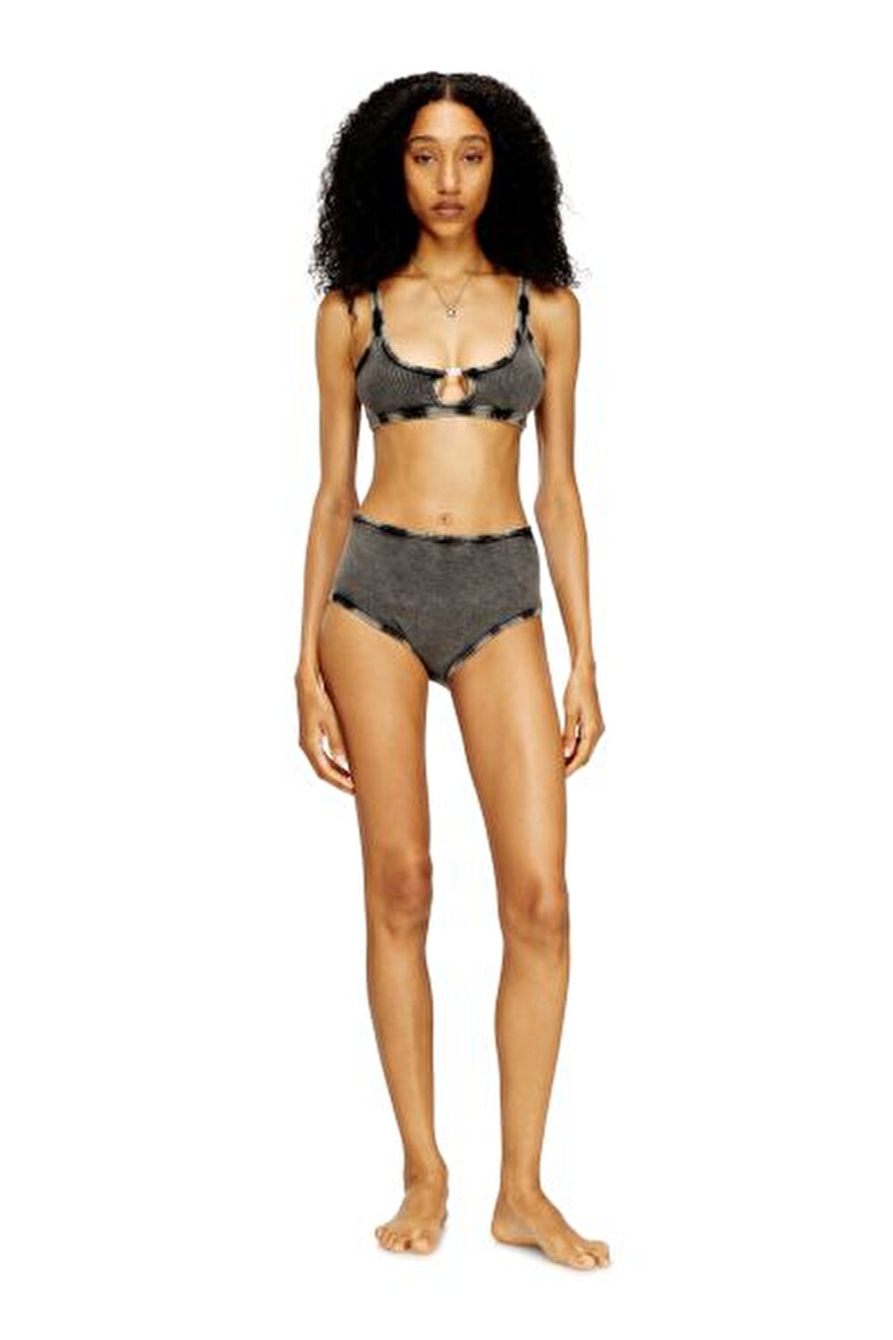 ANTRASİT METAL D LOGOLU KADIN BRALET