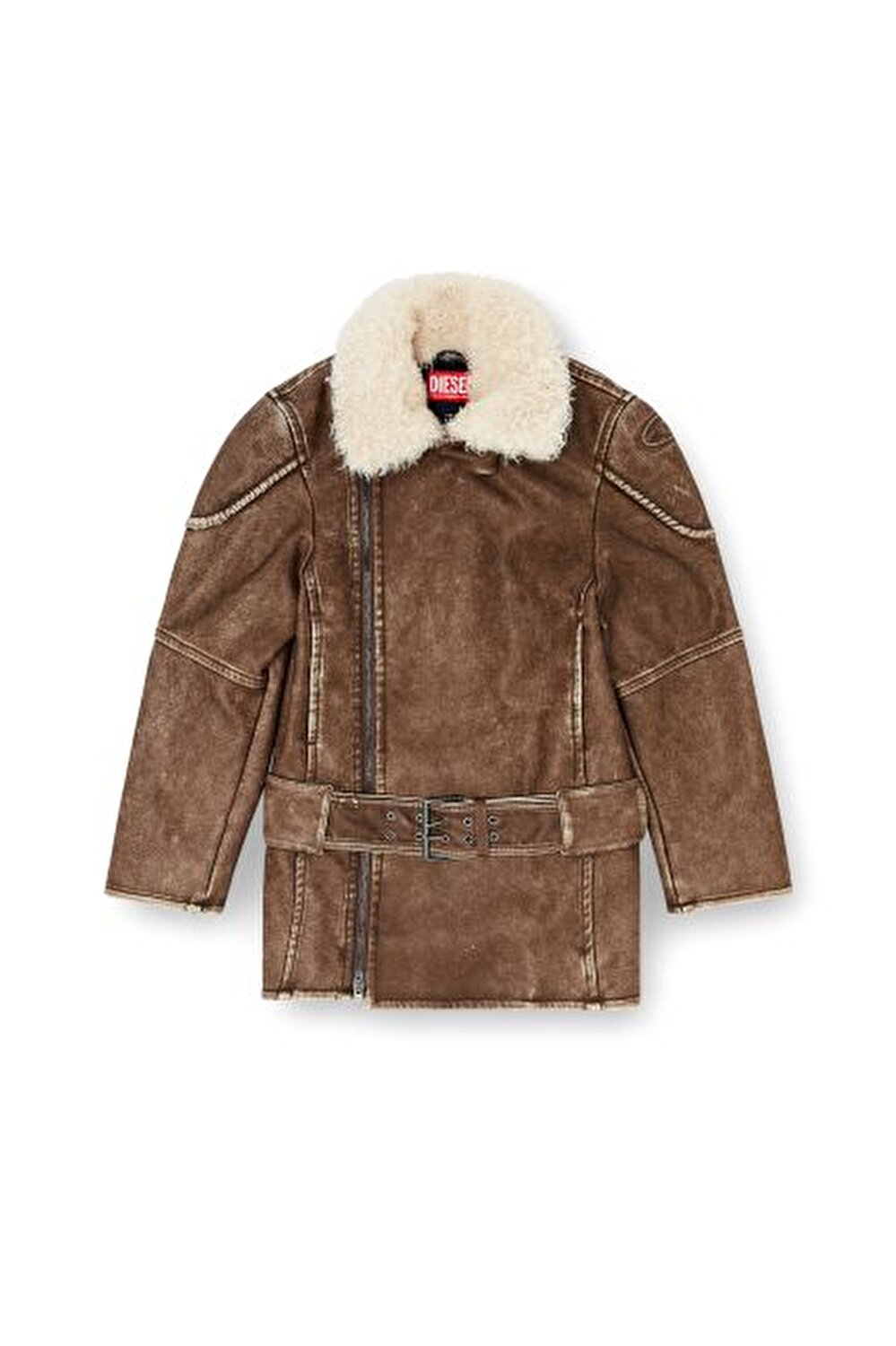 KAHVERENGİ KADIN LOGOLU MONT 