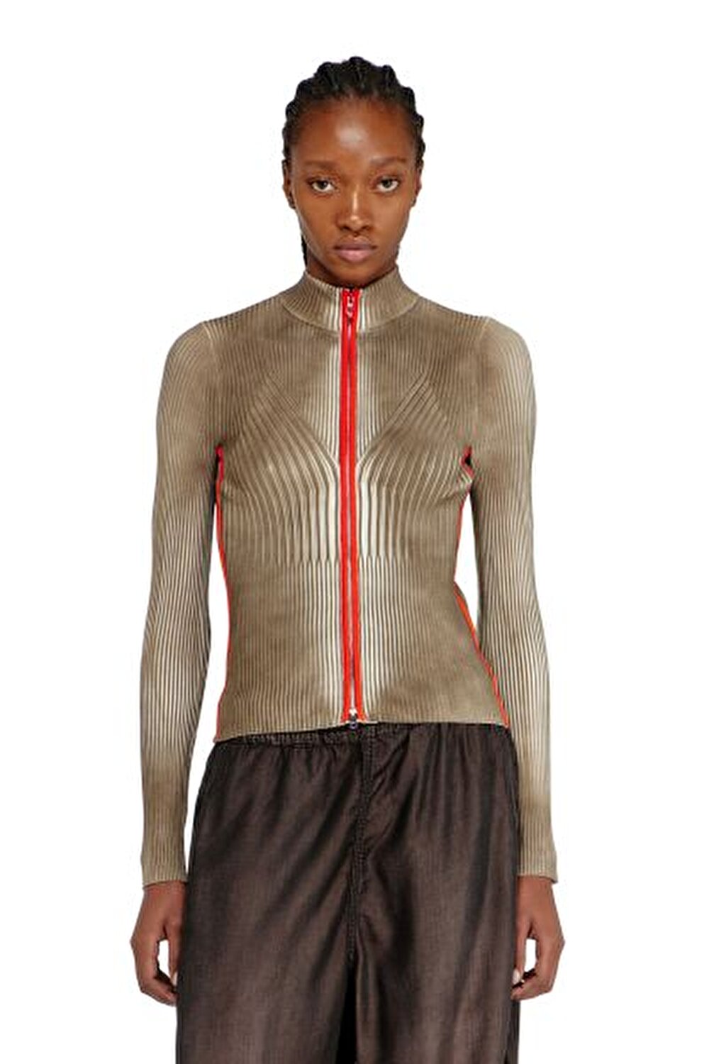 KAHVERENGİ KADIN M-SARMA MAGLIA TRİKO