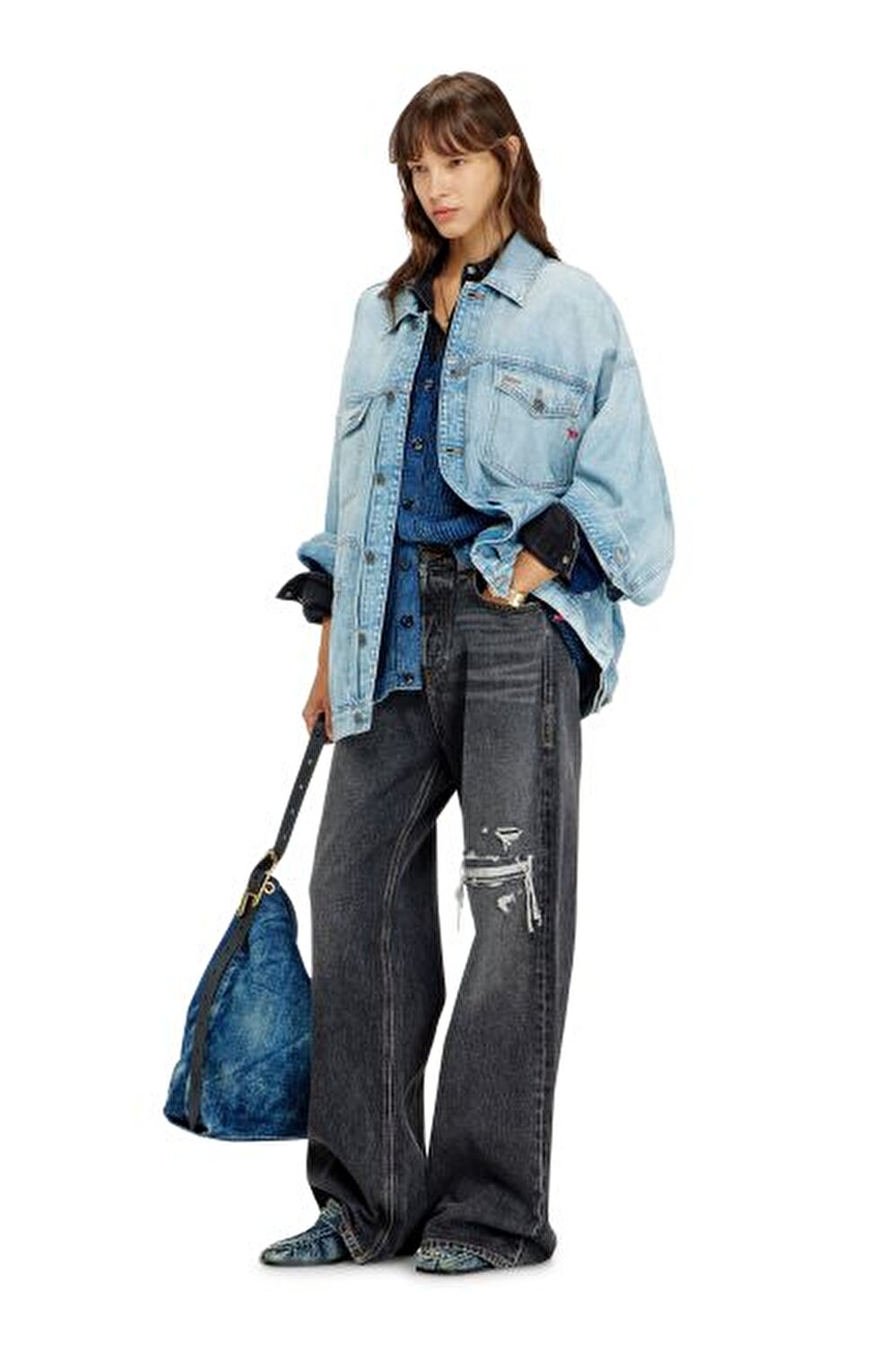 AÇIK MAVİ KADIN LOGOLU JEAN MONT 