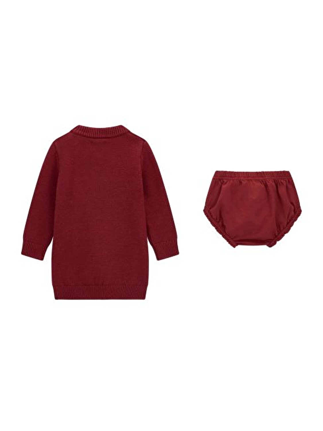 BORDO BEBEK ELBİSE