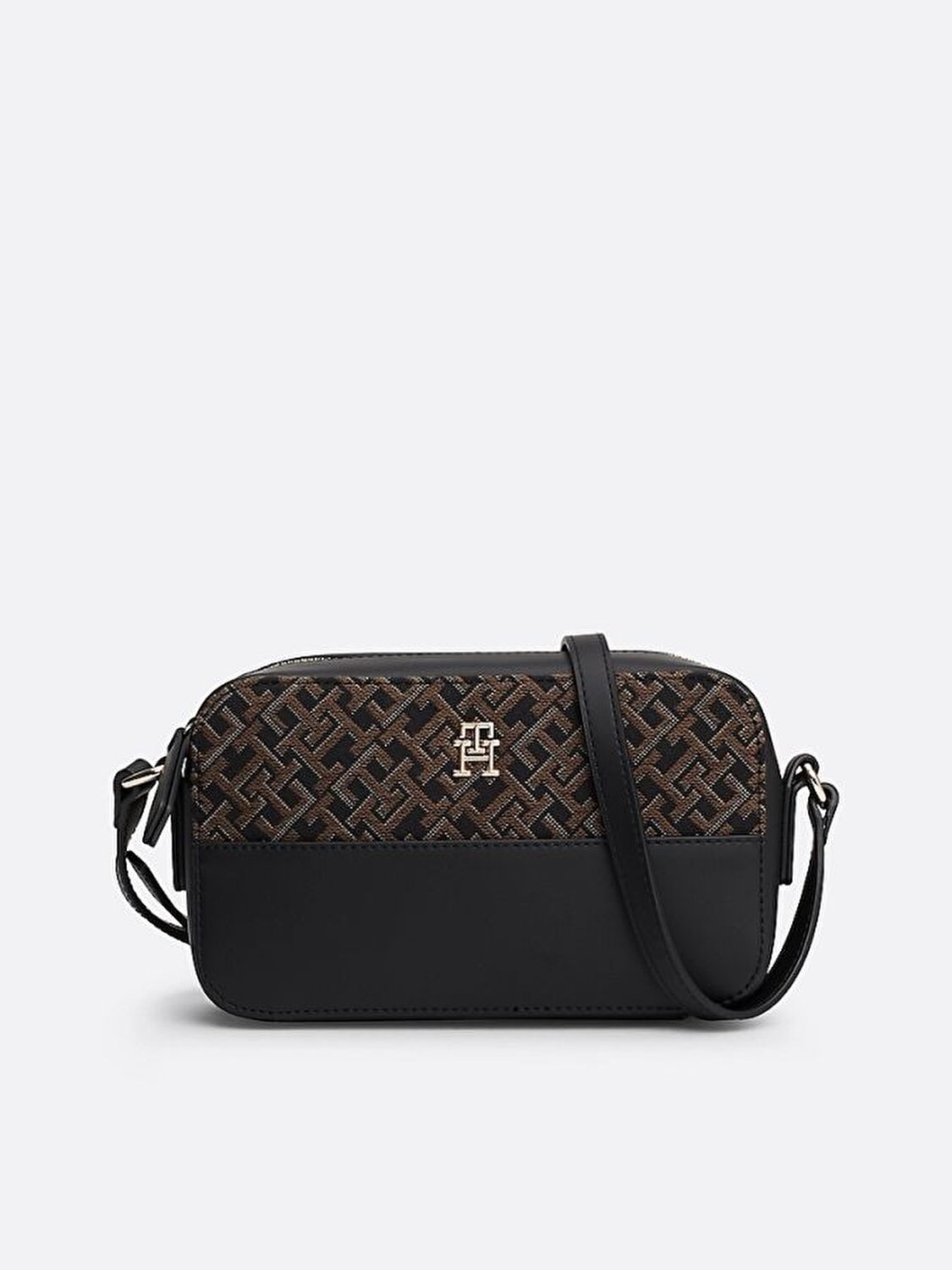 Tommy Hilfiger Siyah KADIN TH JACQUARD CAMERA BAG 8720637868720 JeansLab