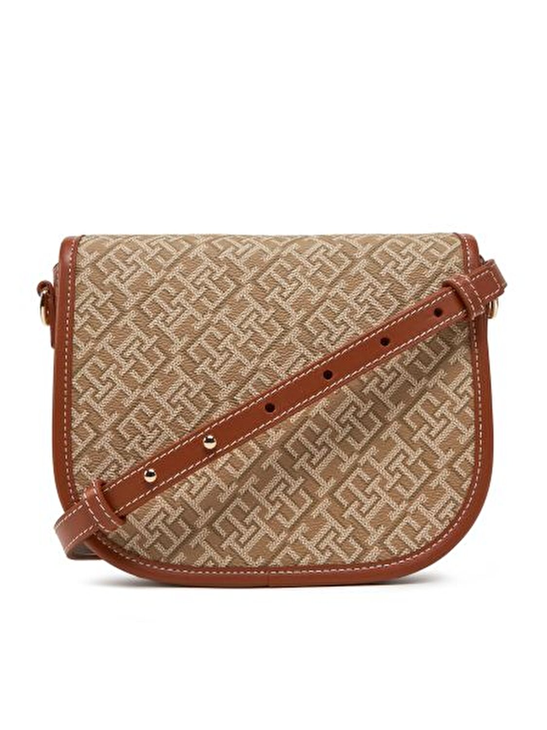 TH MONOPLAY LEATHER SADDLE BAG