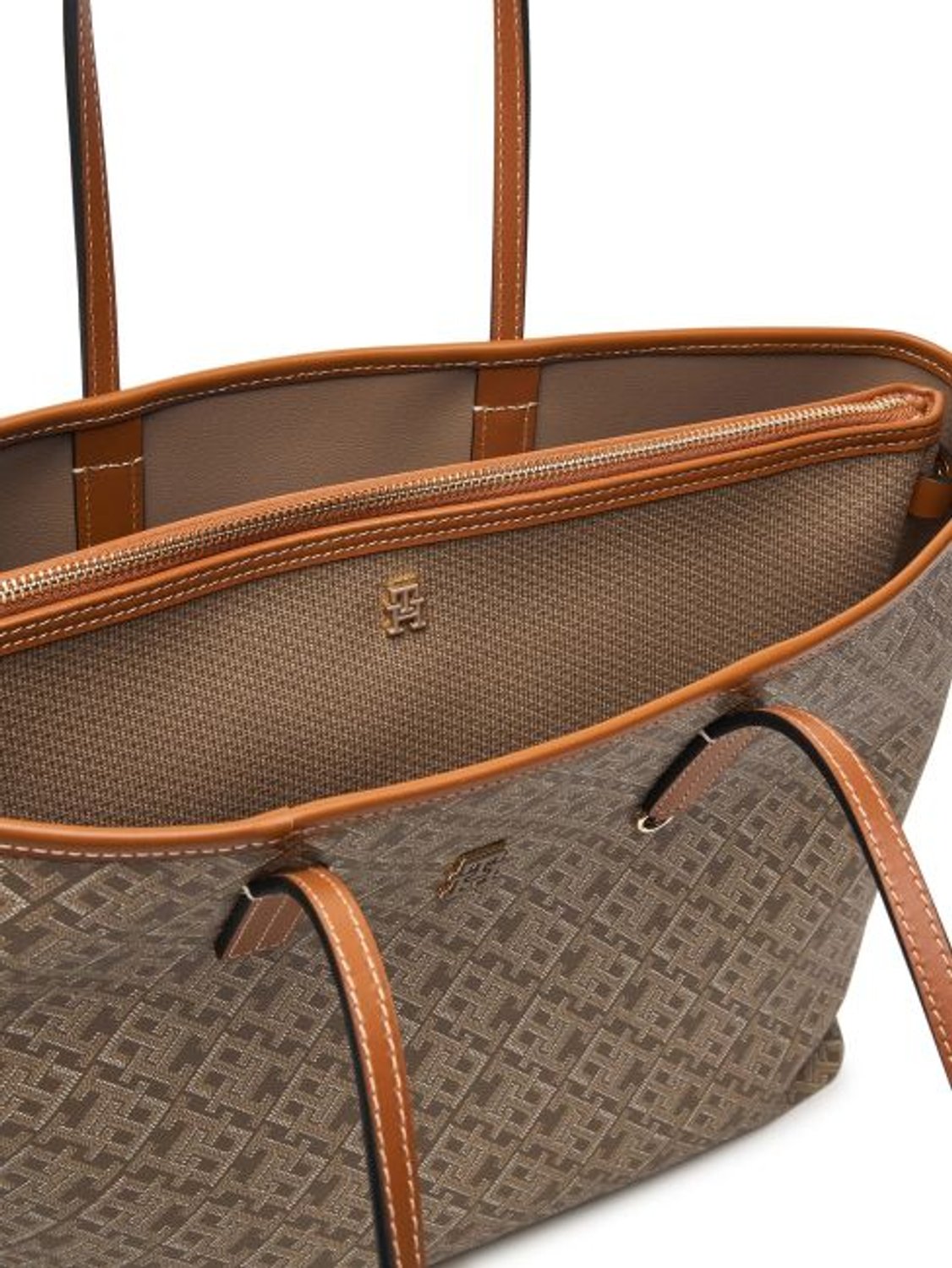 TH MONOPLAY LEATHER TOTE