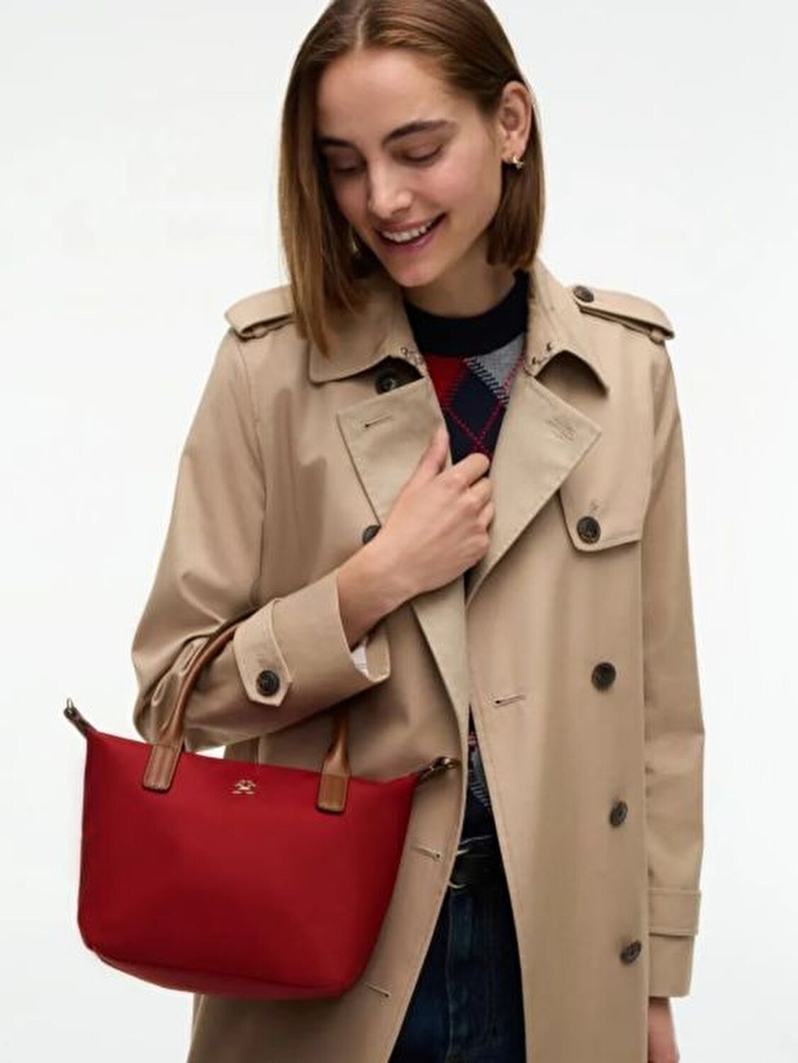 POPETTE KIRMIZI KADIN MINI TOTE ÇANTA