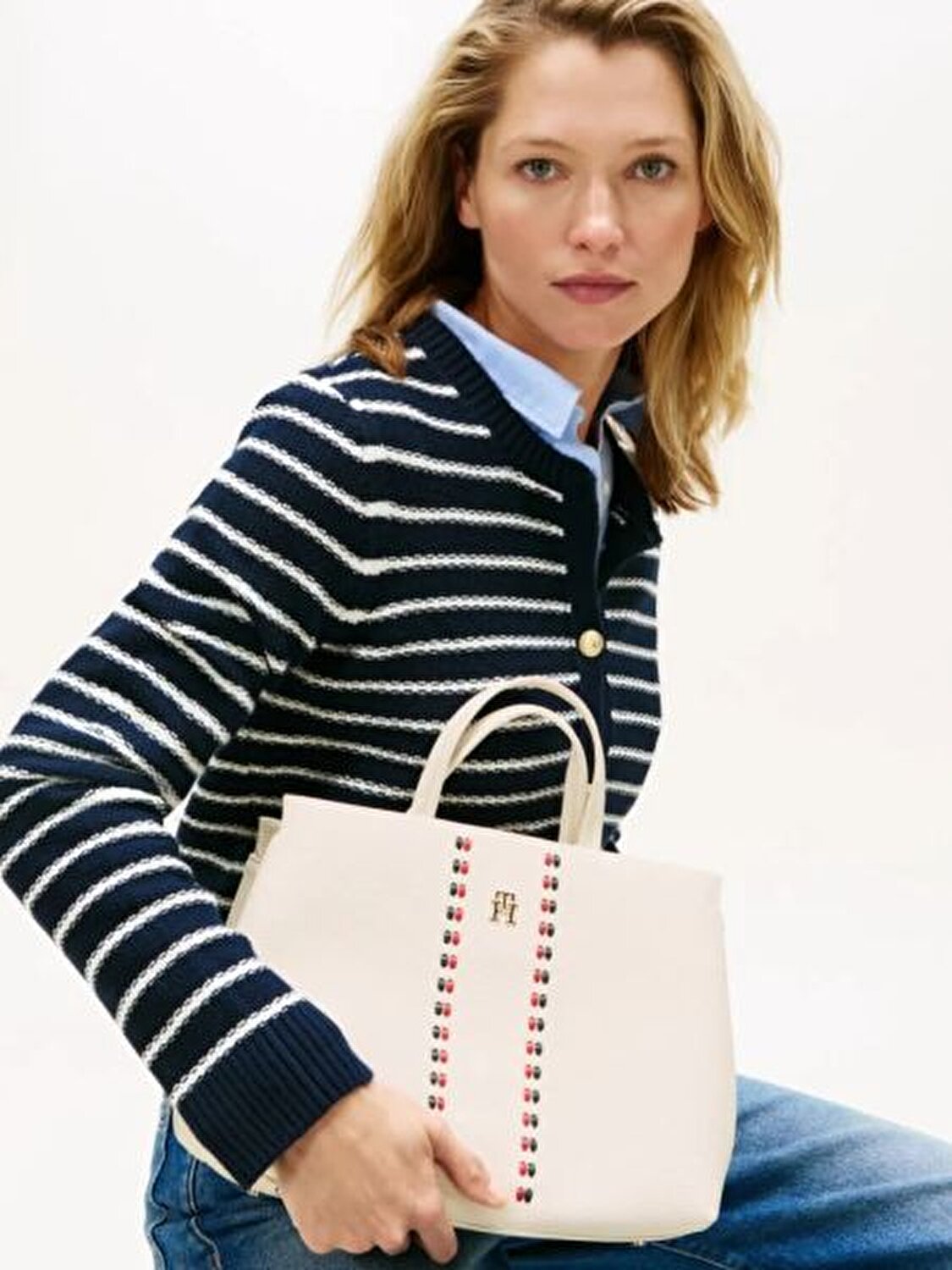 TIMELESS SATCHEL BEJ KADIN OMUZ ÇANTASI