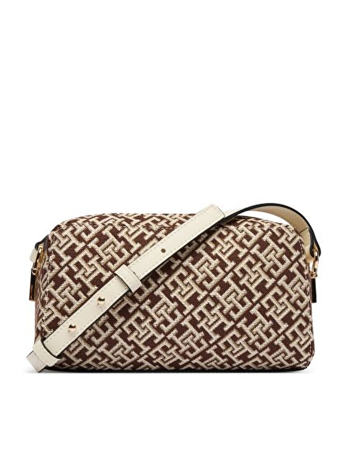 TH GRACE CAMERA BAG JACQUARD KAHVE KADIN ÇAPRAZ ÇANTA