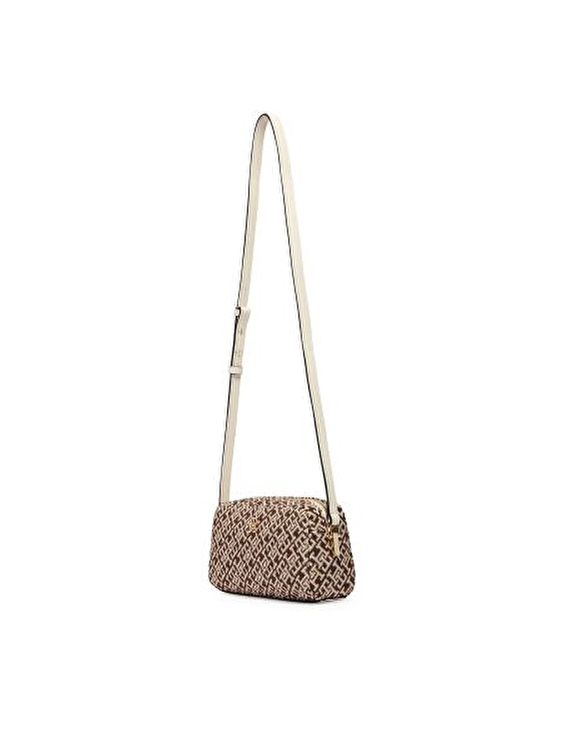 TH GRACE CAMERA BAG JACQUARD KAHVE KADIN ÇAPRAZ ÇANTA