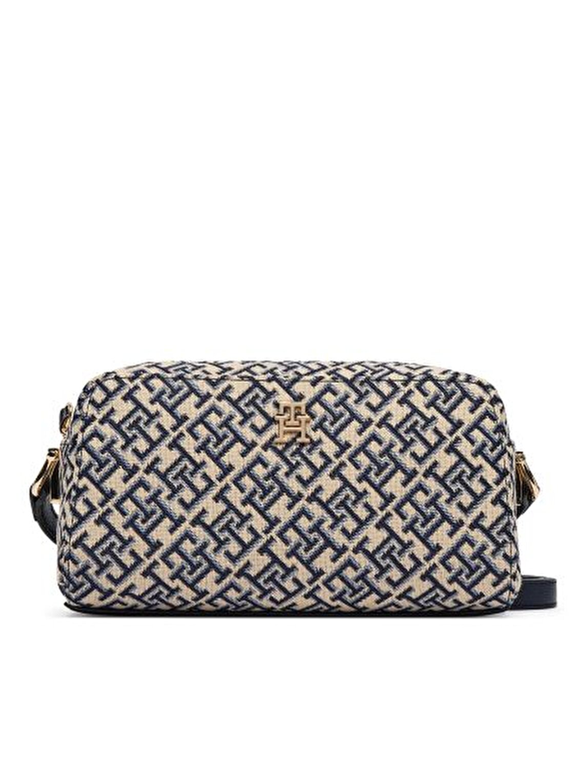 TH GRACE CAMERA BAG JACQUARD LACİVERT KADIN ÇAPRAZ ÇANTA