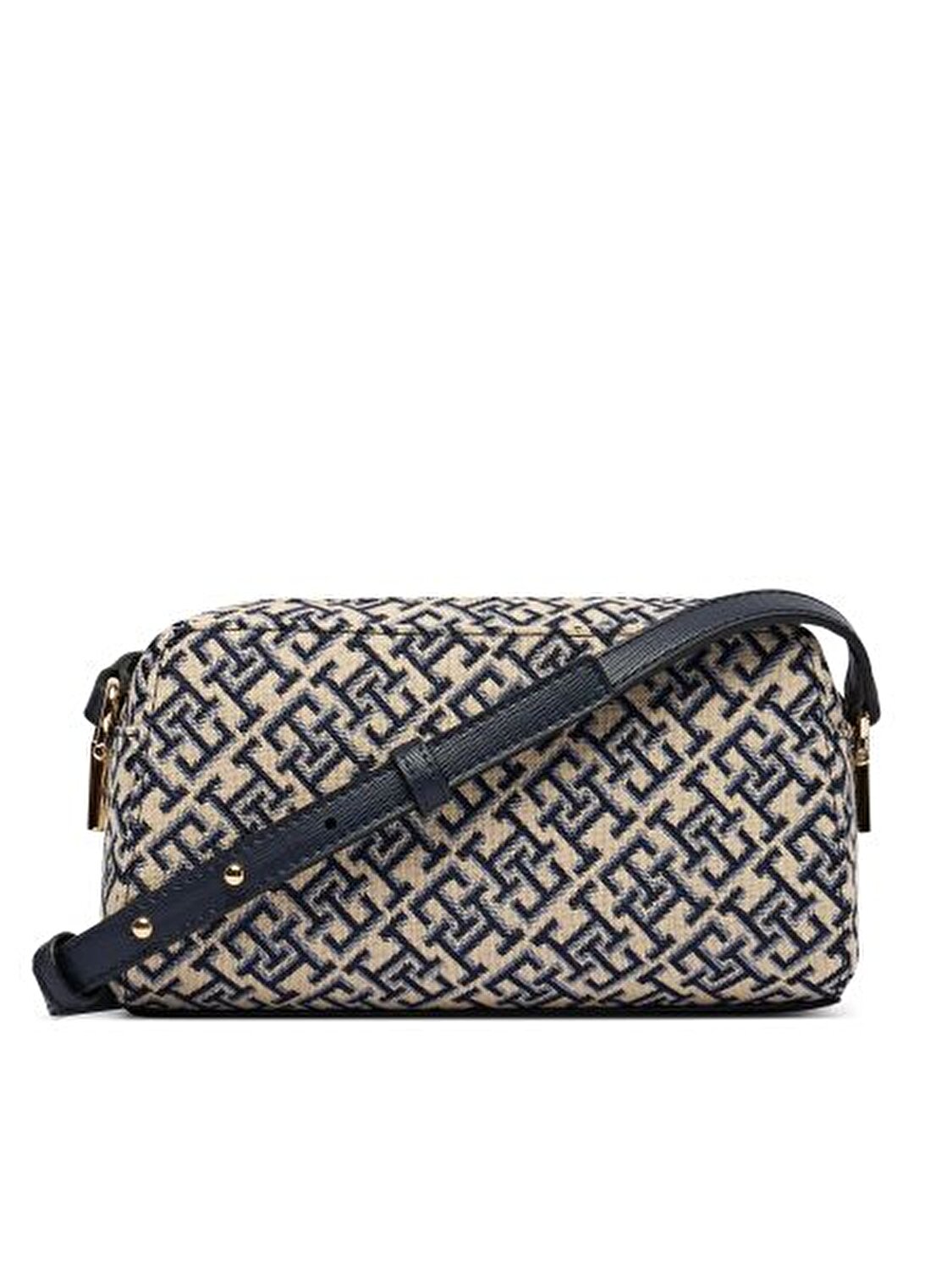TH GRACE CAMERA BAG JACQUARD LACİVERT KADIN ÇAPRAZ ÇANTA