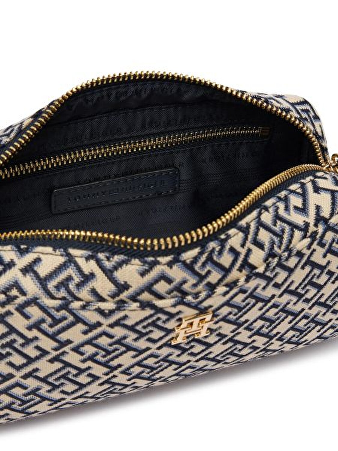 TH GRACE CAMERA BAG JACQUARD LACİVERT KADIN ÇAPRAZ ÇANTA