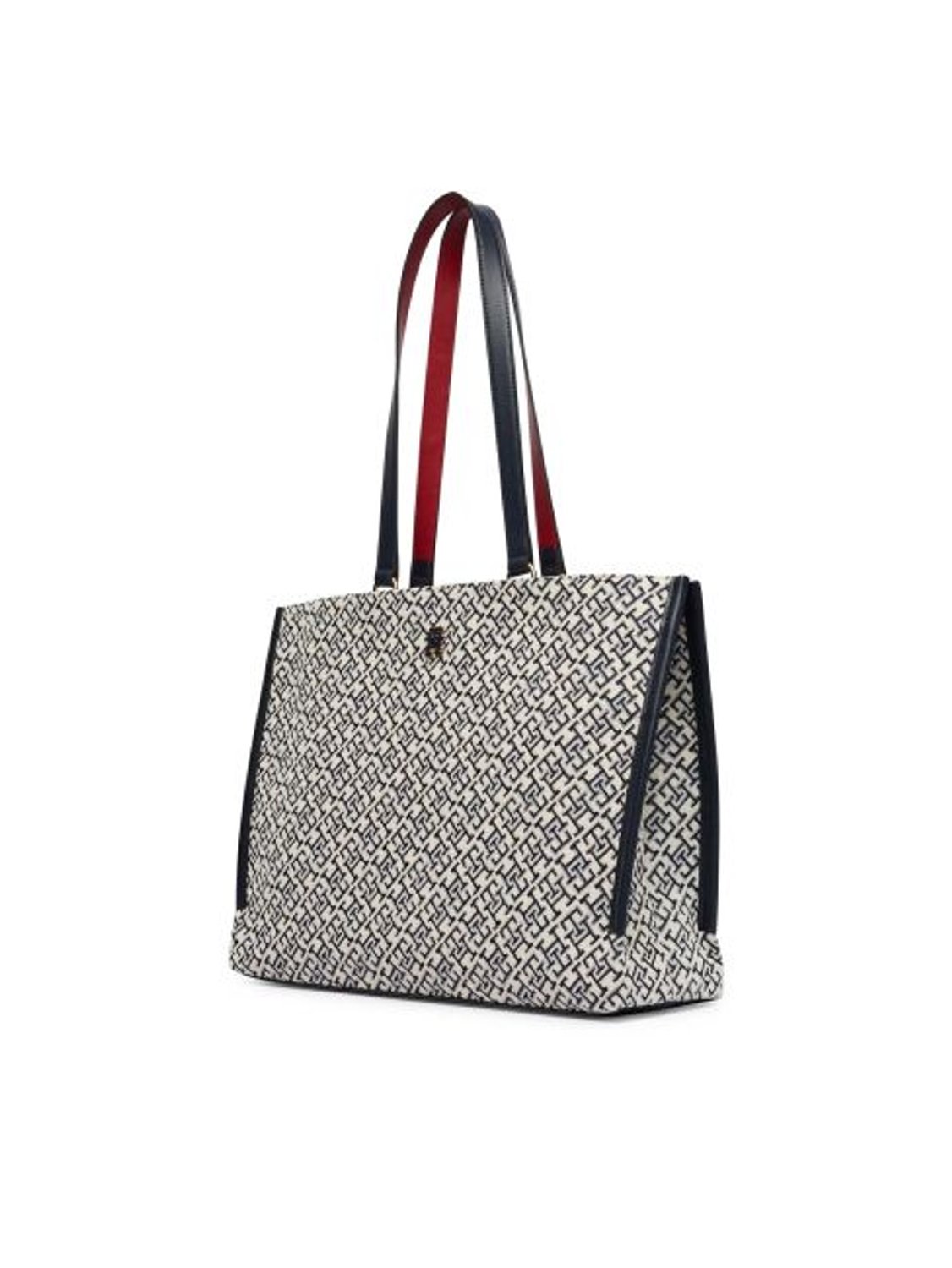TH JACQUARD LACİVERT KADIN TOTE ÇANTA