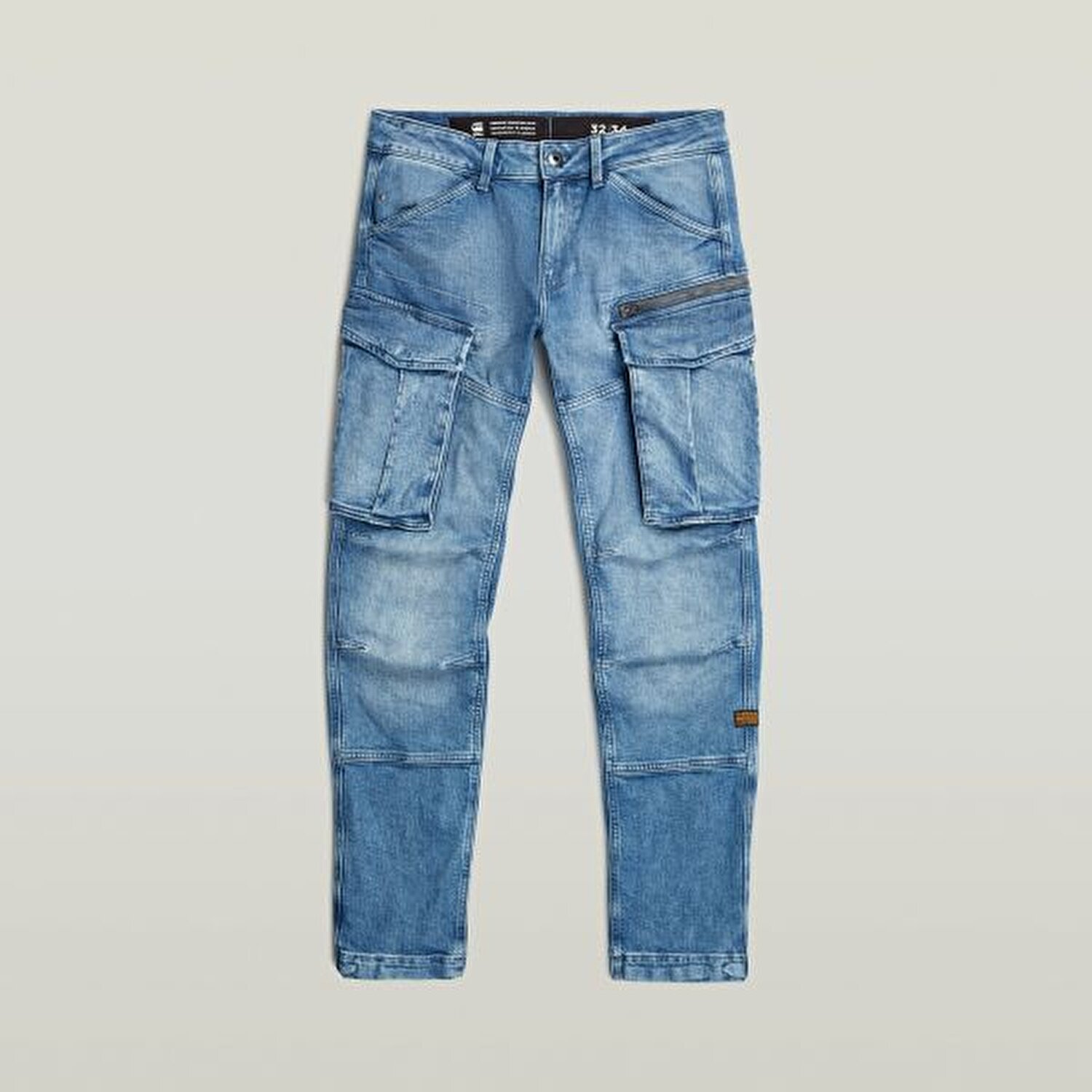 Rovic zip 3d regular tapered denim