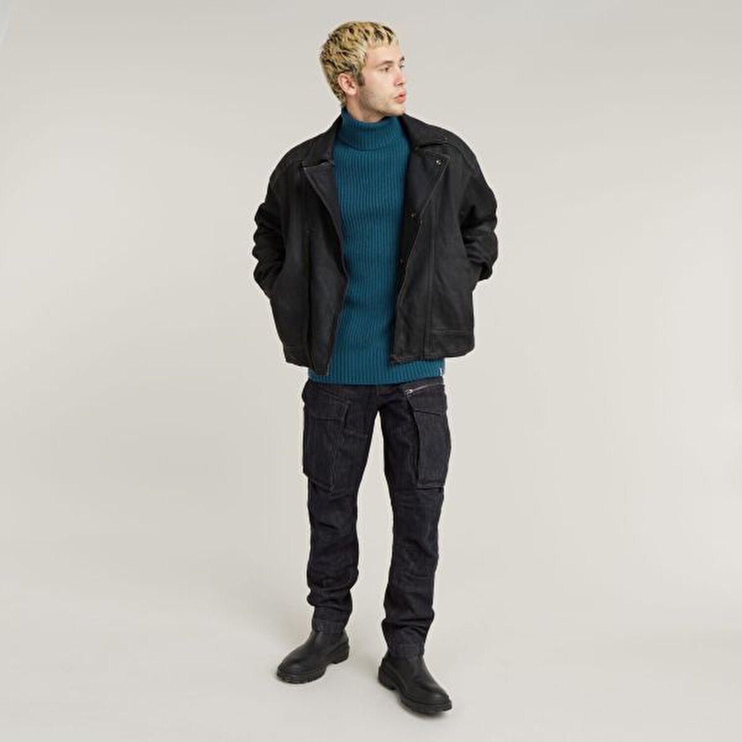 Rovic zip 3d regular tapered denim