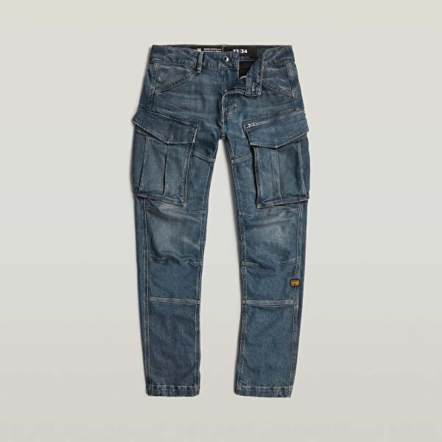 Rovic zip 3d regular tapered denim