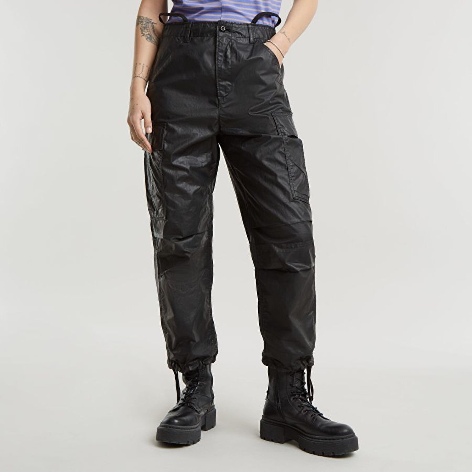 Cargo Cropped Drawcord Pant wmn