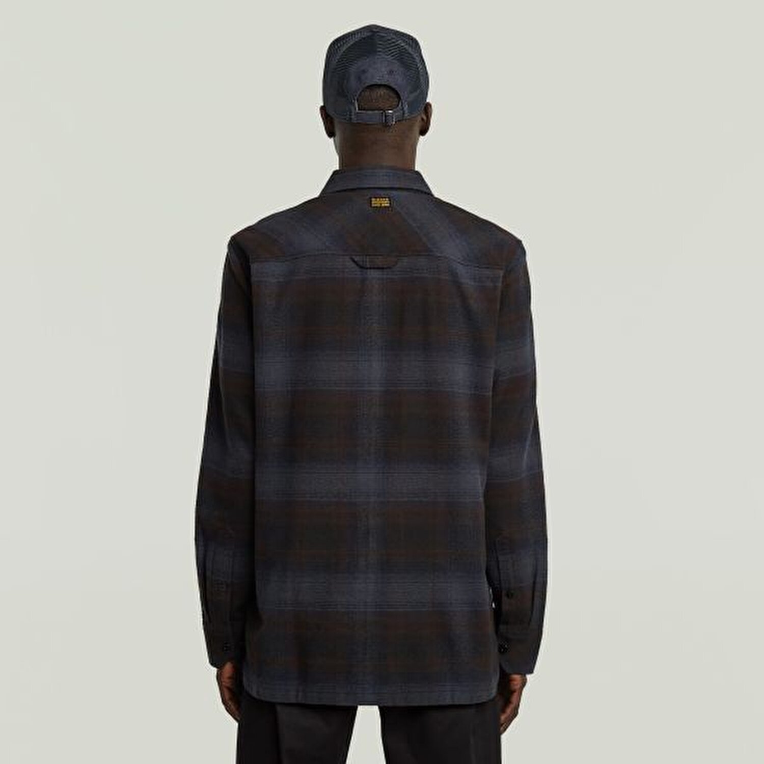 LACİVERT LOGOLU EKOSE ERKEK GÖMLEK