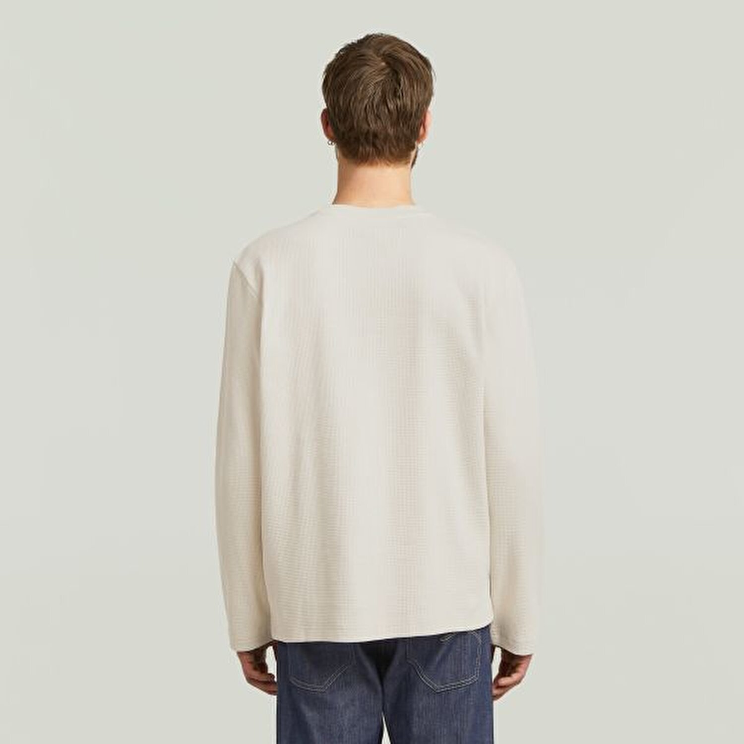 EKRU FERMUARLI ERKEK SWEATSHIRT