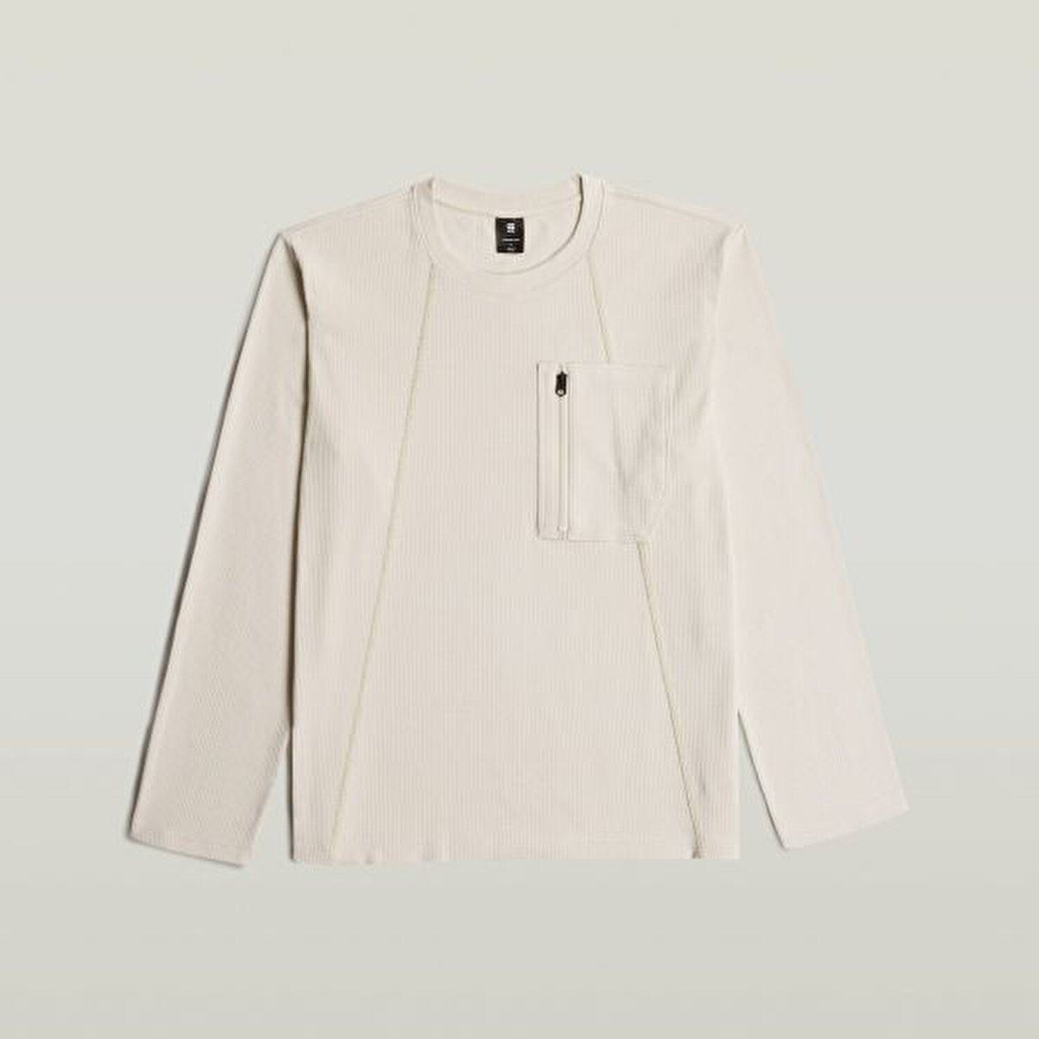 EKRU FERMUARLI ERKEK SWEATSHIRT