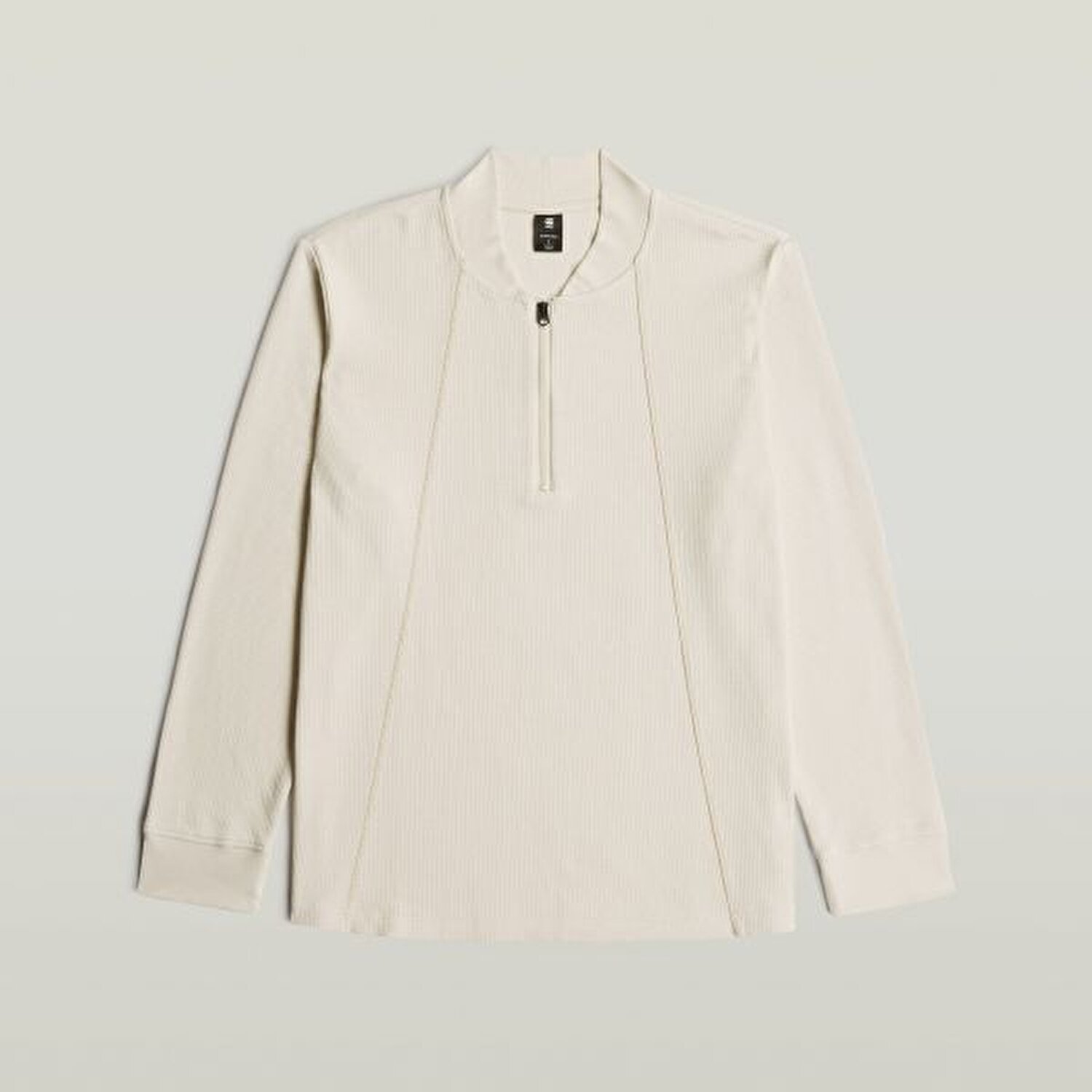 EKRU FERMUARLI ERKEK SWEATSHIRT