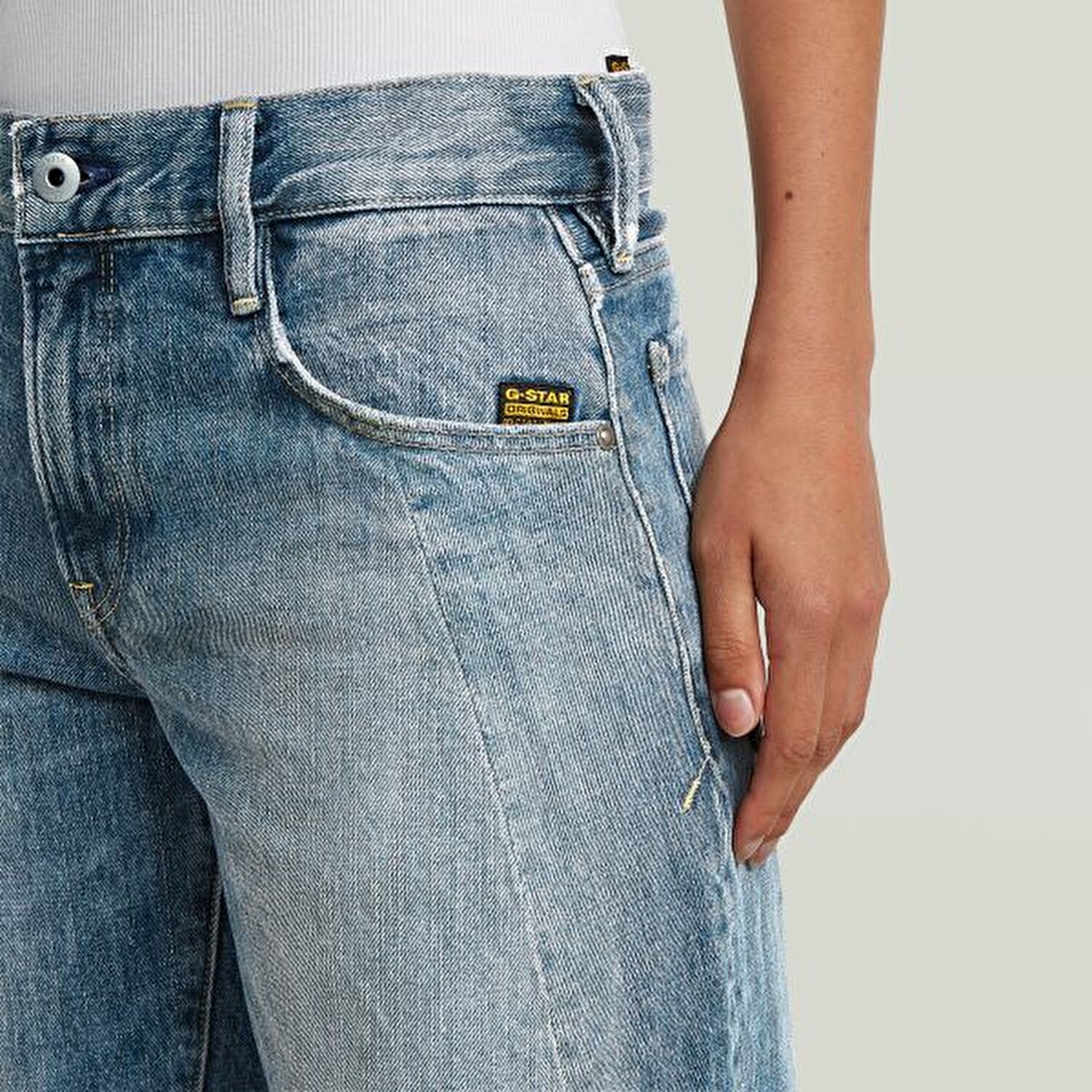 Contor 3D KOYU MAVİ KADIN LOOSE JEAN PANTOLON