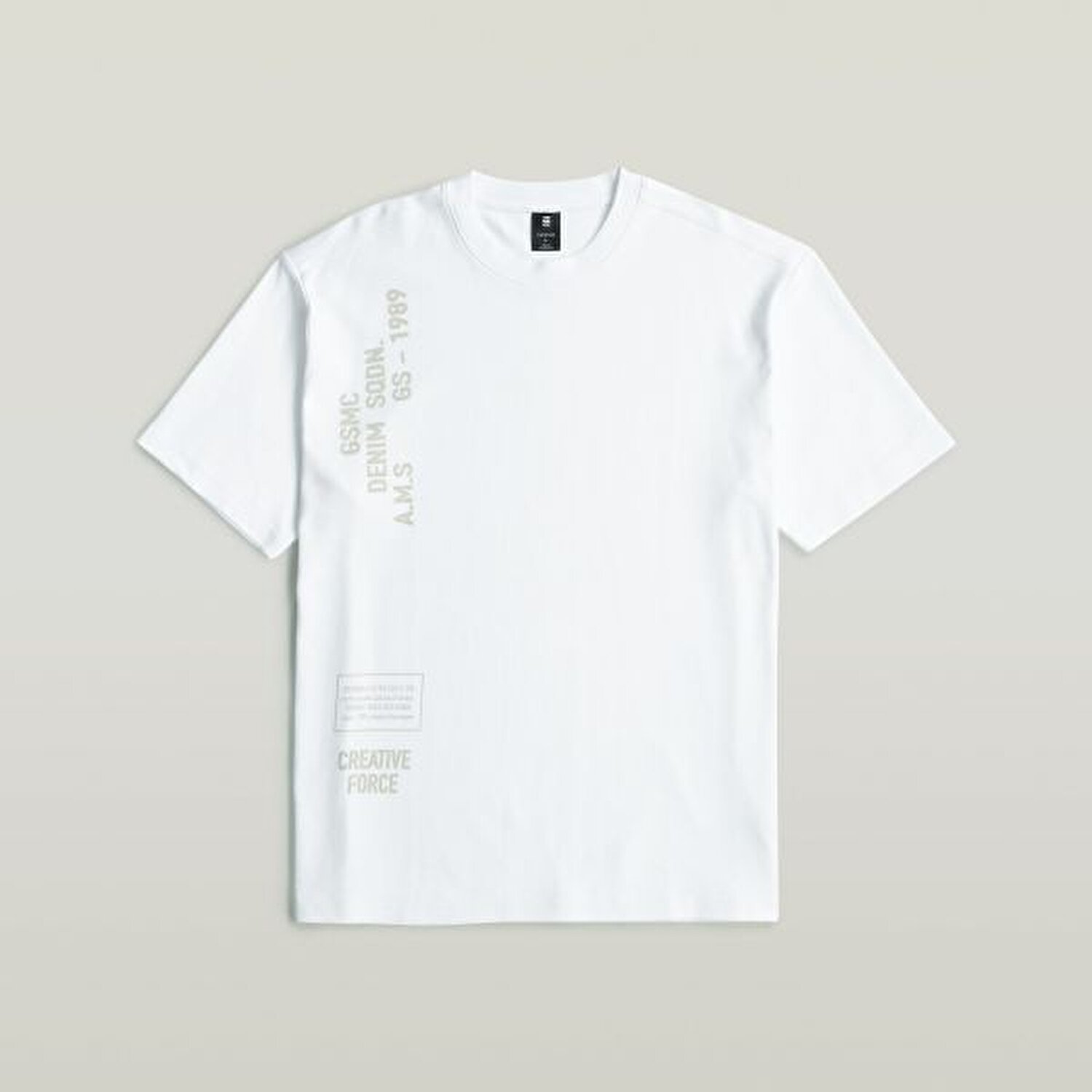 BEYAZ BASKILI ERKEK T-SHIRT