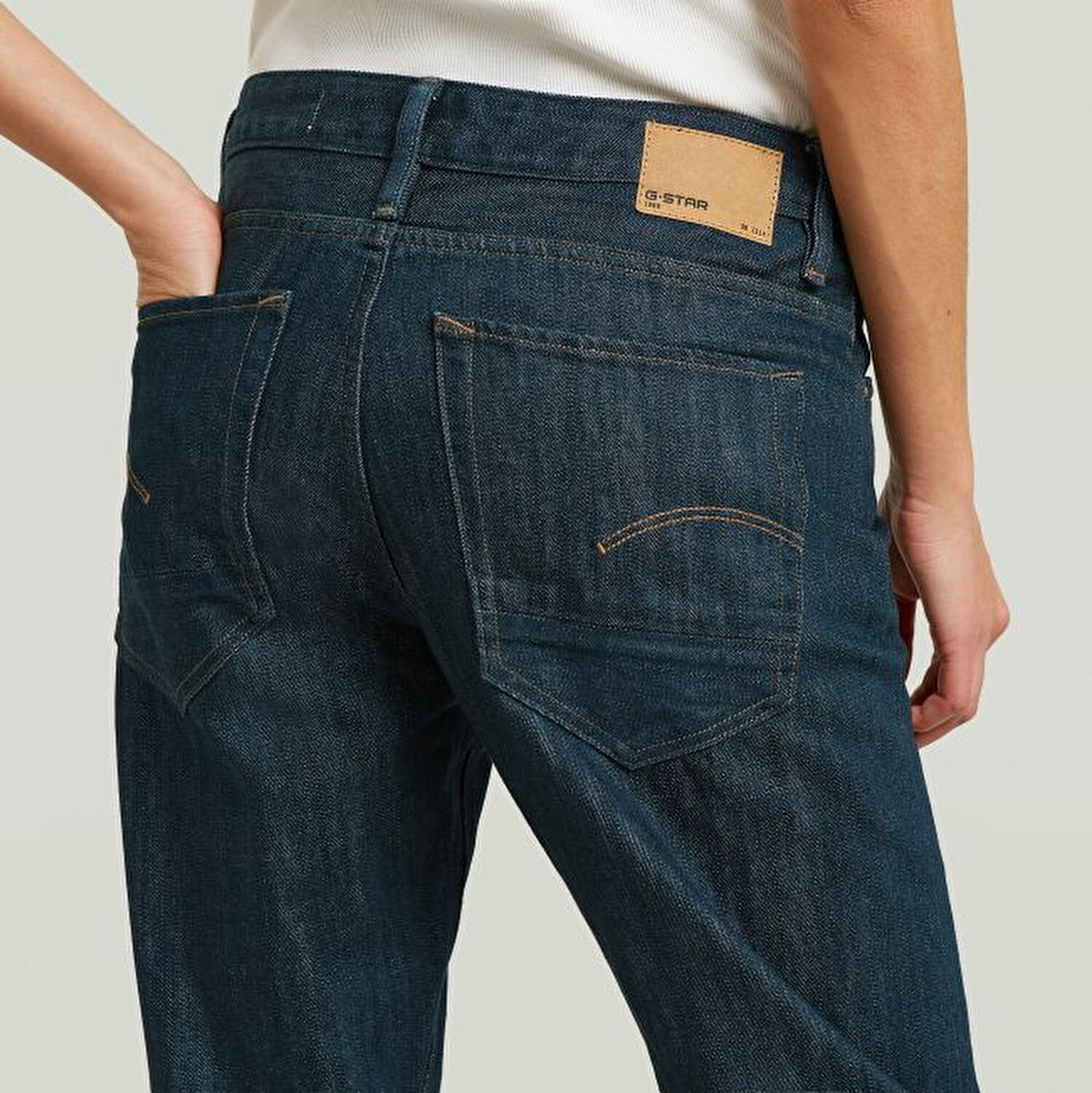 LACİVERT KADIN LOUX BOYFRİEND JEAN PANTOLON