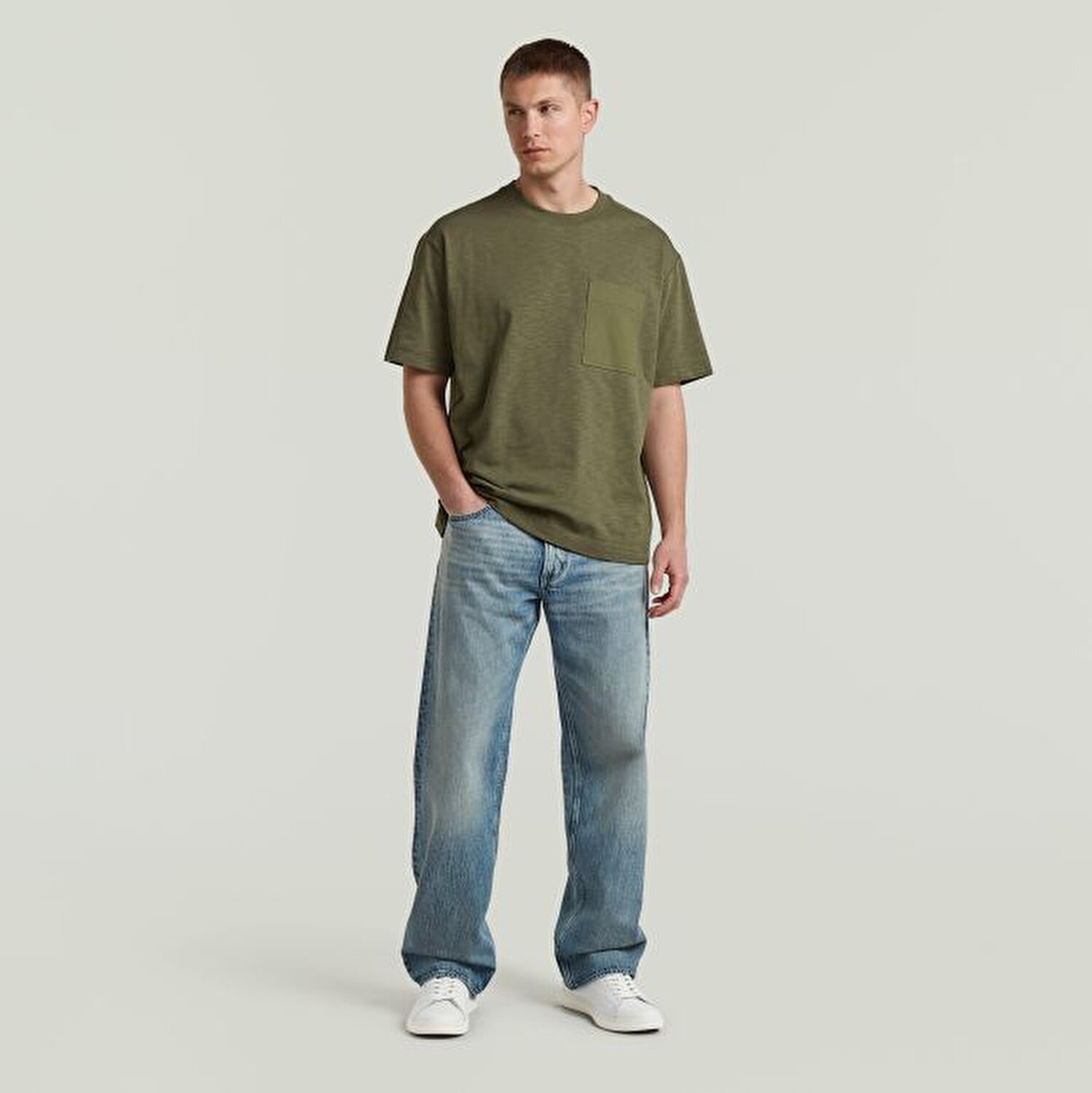 HAKİ ERKEK RELAXED T-SHIRT