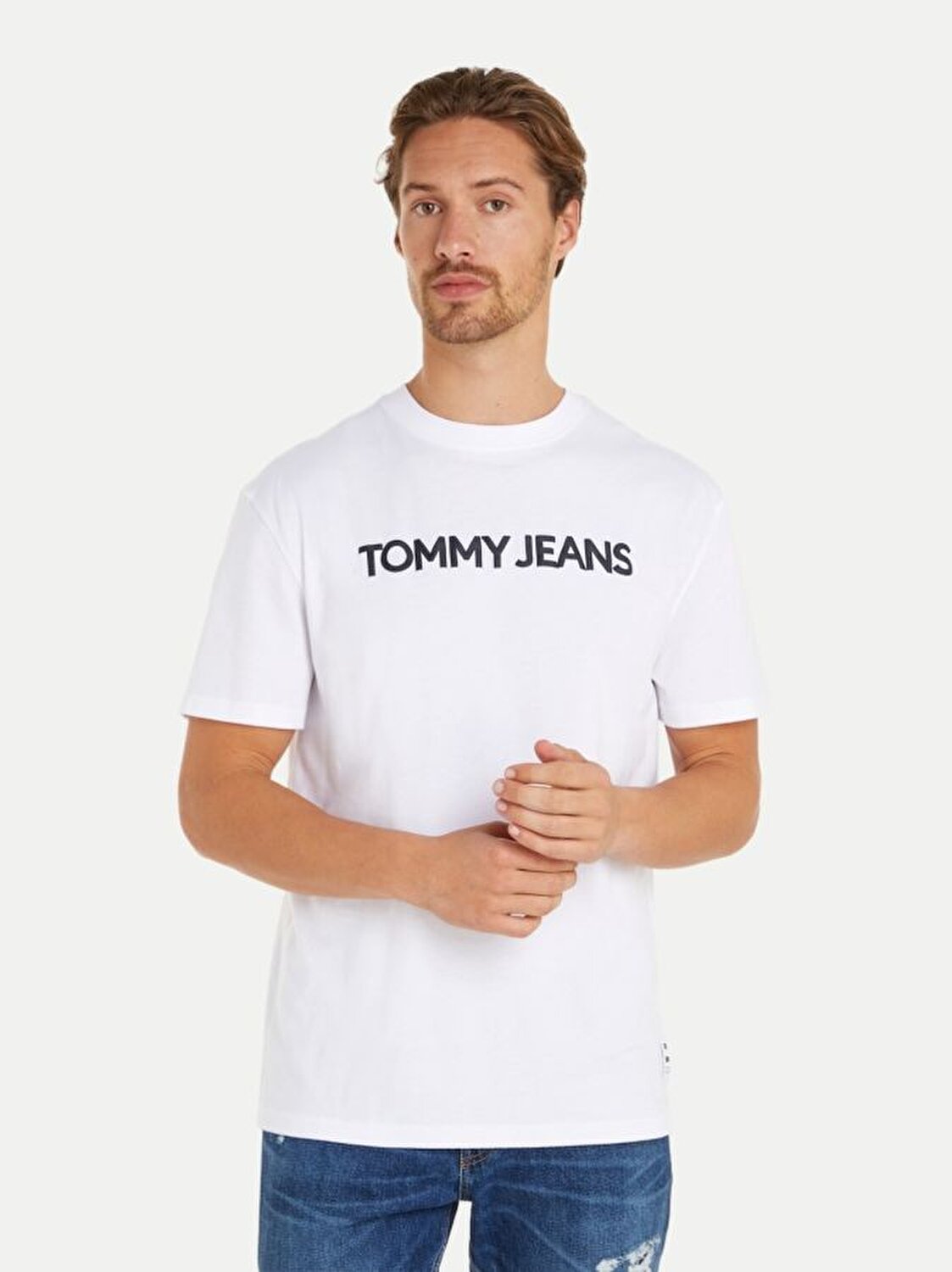 T shirt bianca tommy hilfiger deals
