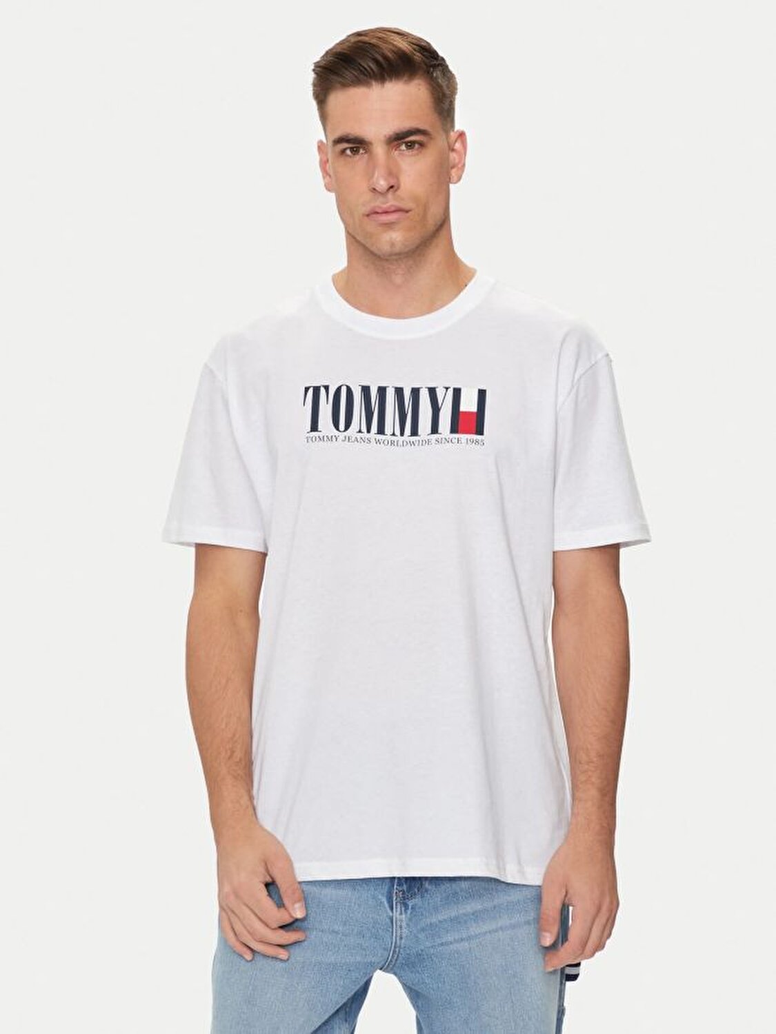 Tommy Hilfiger Beyaz ERKEK T SHIRT 8720636570419 JeansLab