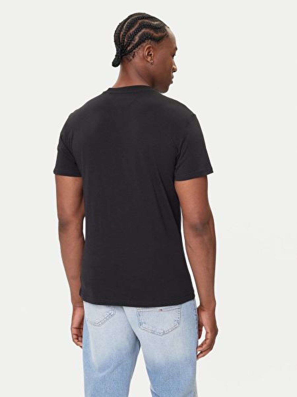 SİYAH LOGOLU ERKEK T-SHIRT