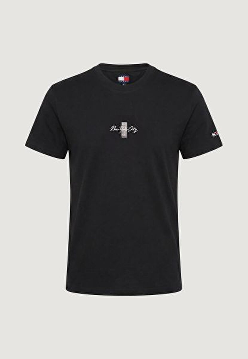 SİYAH BASKILI ERKEK T-SHIRT
