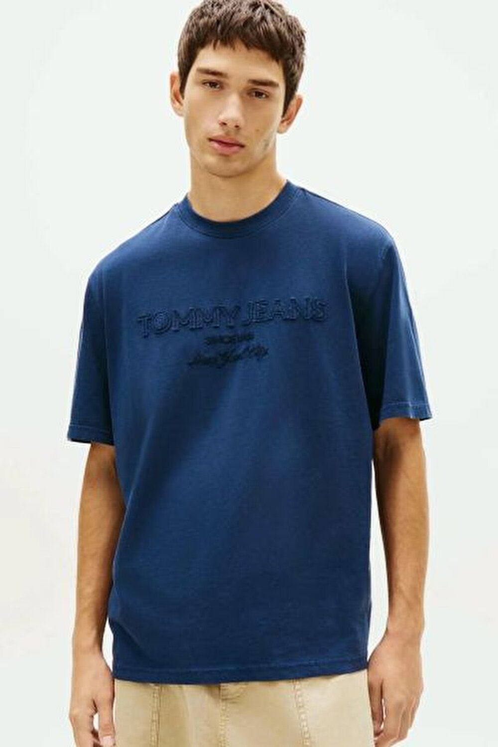 LACİVERT BASKILI ERKEK T-SHIRT