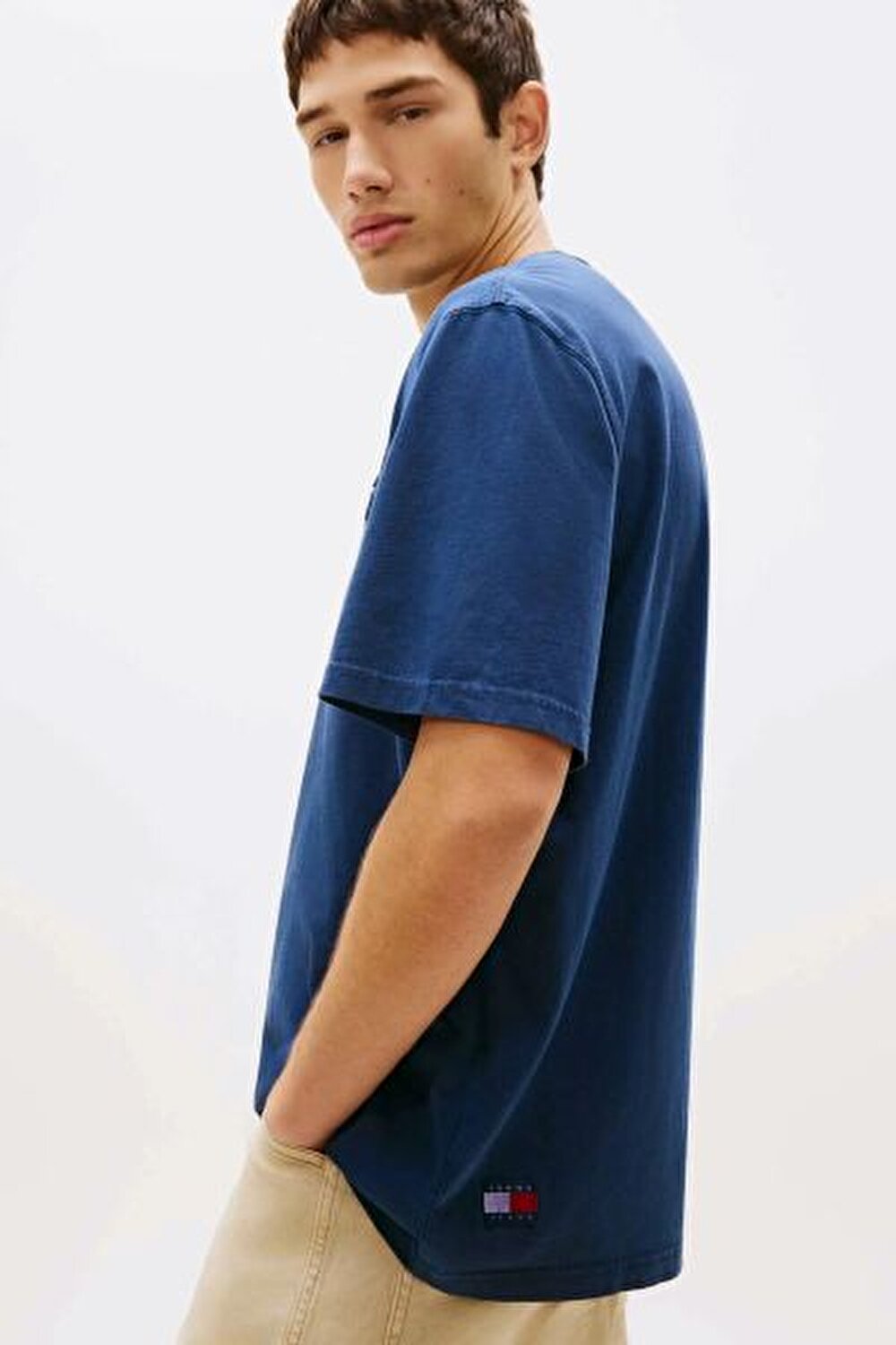 LACİVERT BASKILI ERKEK T-SHIRT