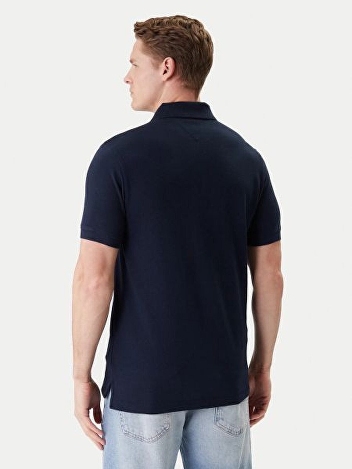 MAVİ LOGOLU ERKEK POLO T-SHIRT