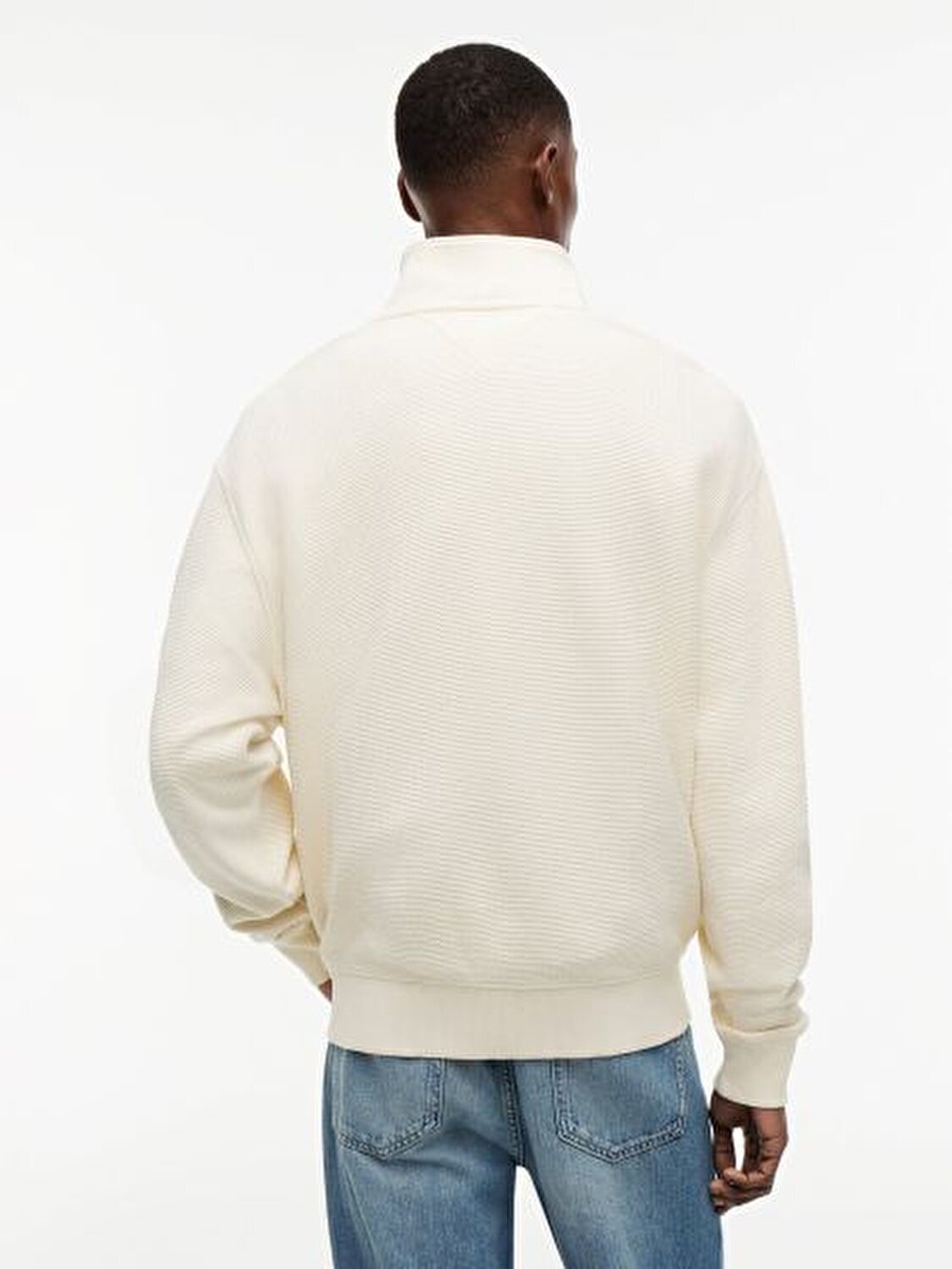 EKRU LOGOLU ERKEK SWEATSHIRT