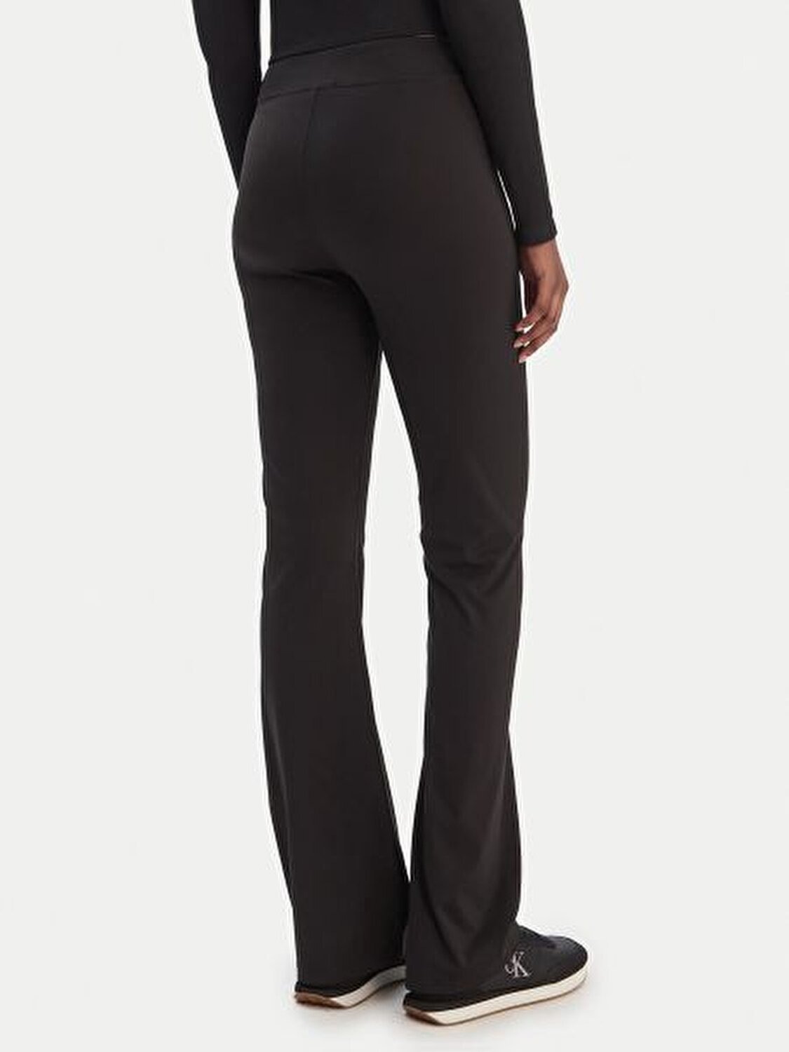 SİYAH LOGOLU KADIN TAYT