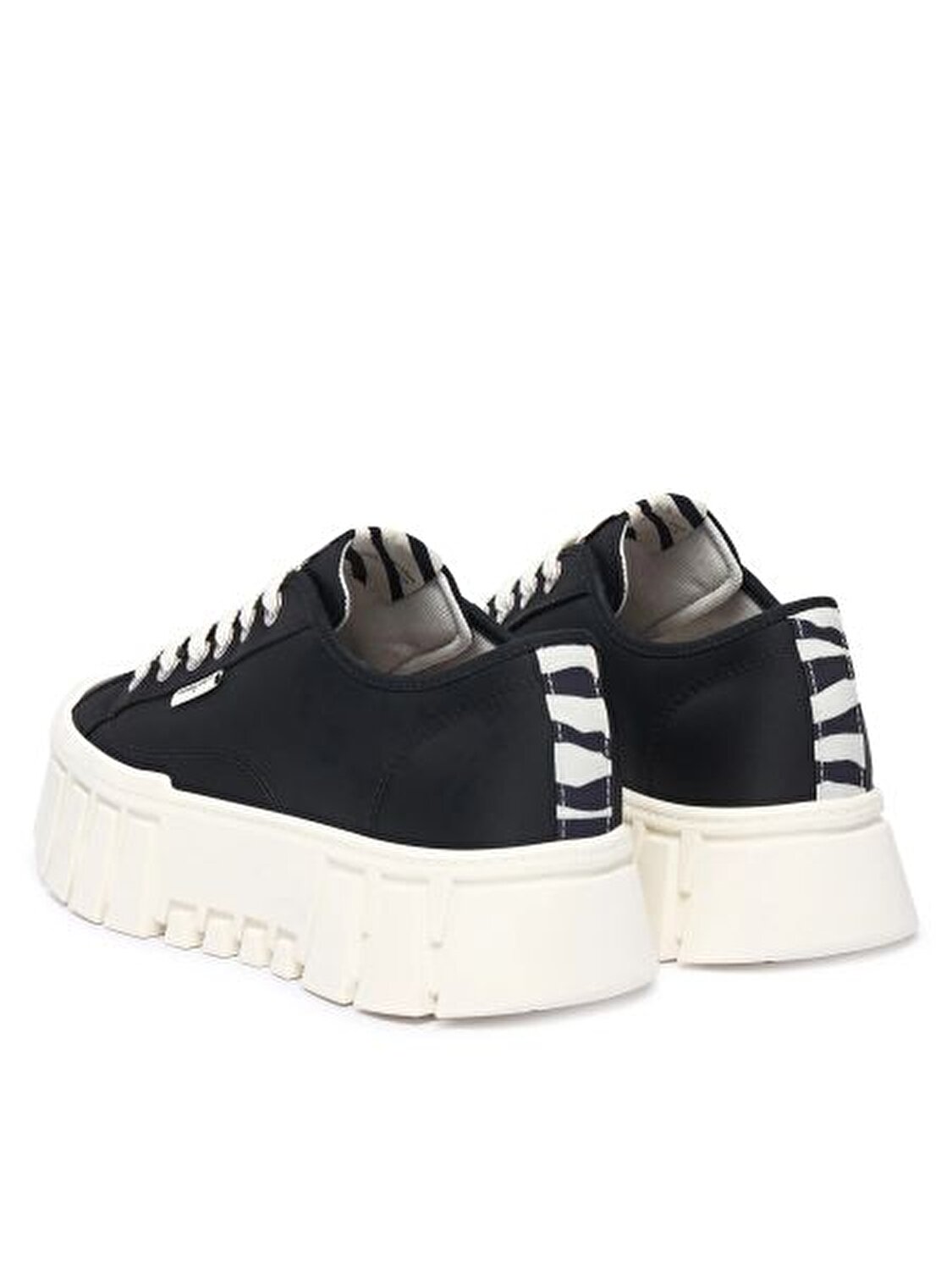 SİYAH KADIN SNEAKER TJ PLATFORM ZEBRA