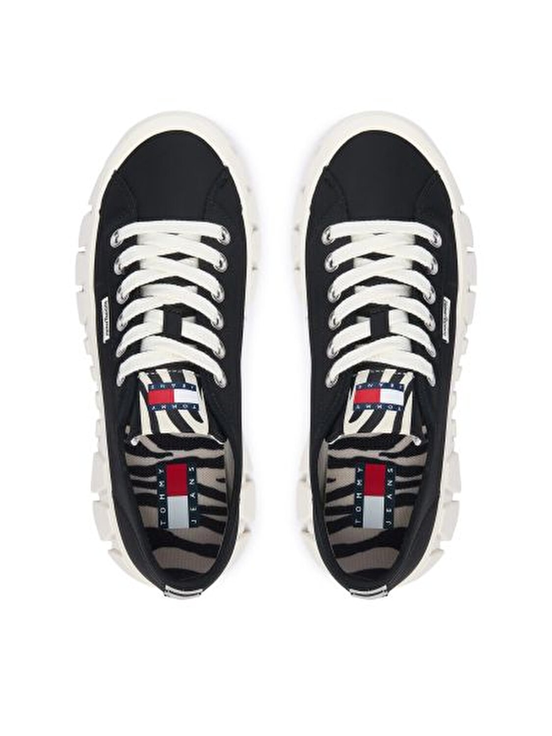 SİYAH KADIN SNEAKER TJ PLATFORM ZEBRA