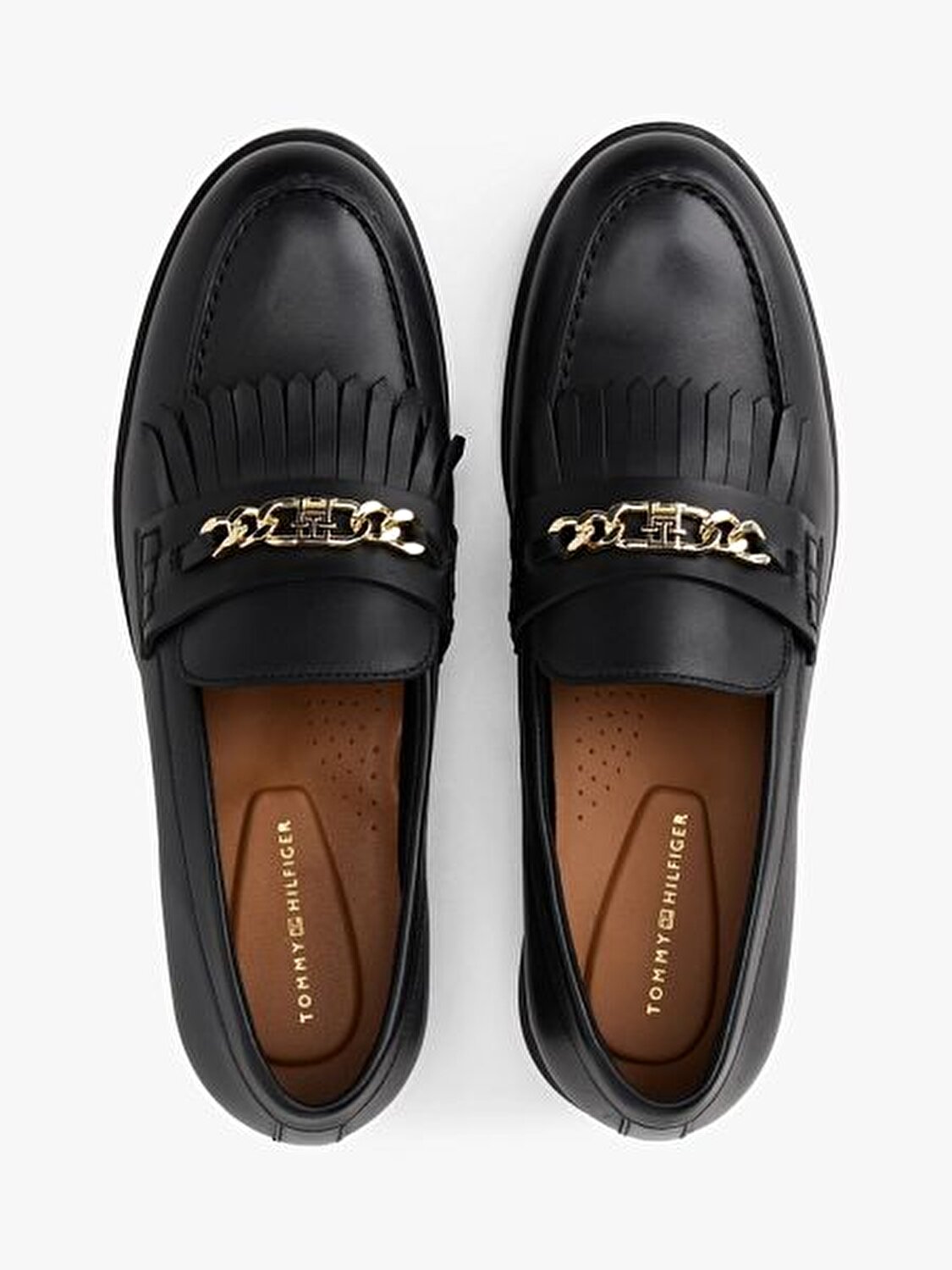 TH CHAIN FRINGE LEATHER LOAFER