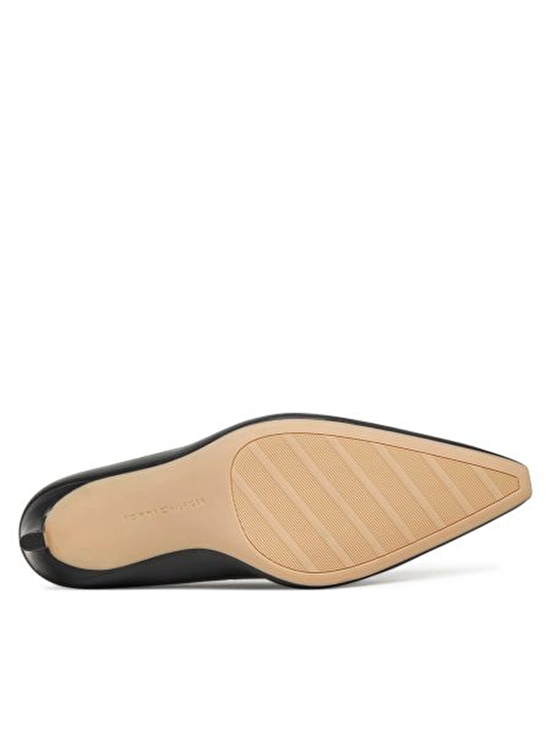 TH LOGO LEATHER PUMP SLANTED HL