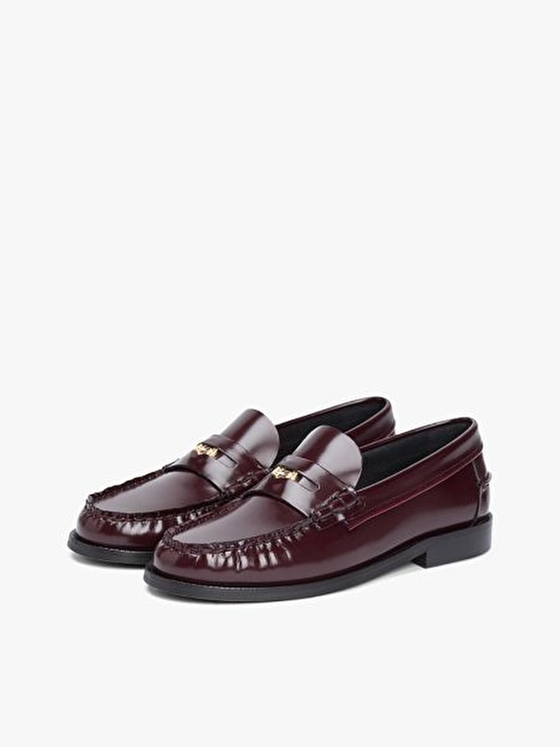 BORDO KADIN LOAFER PENNY ABRASIVATO