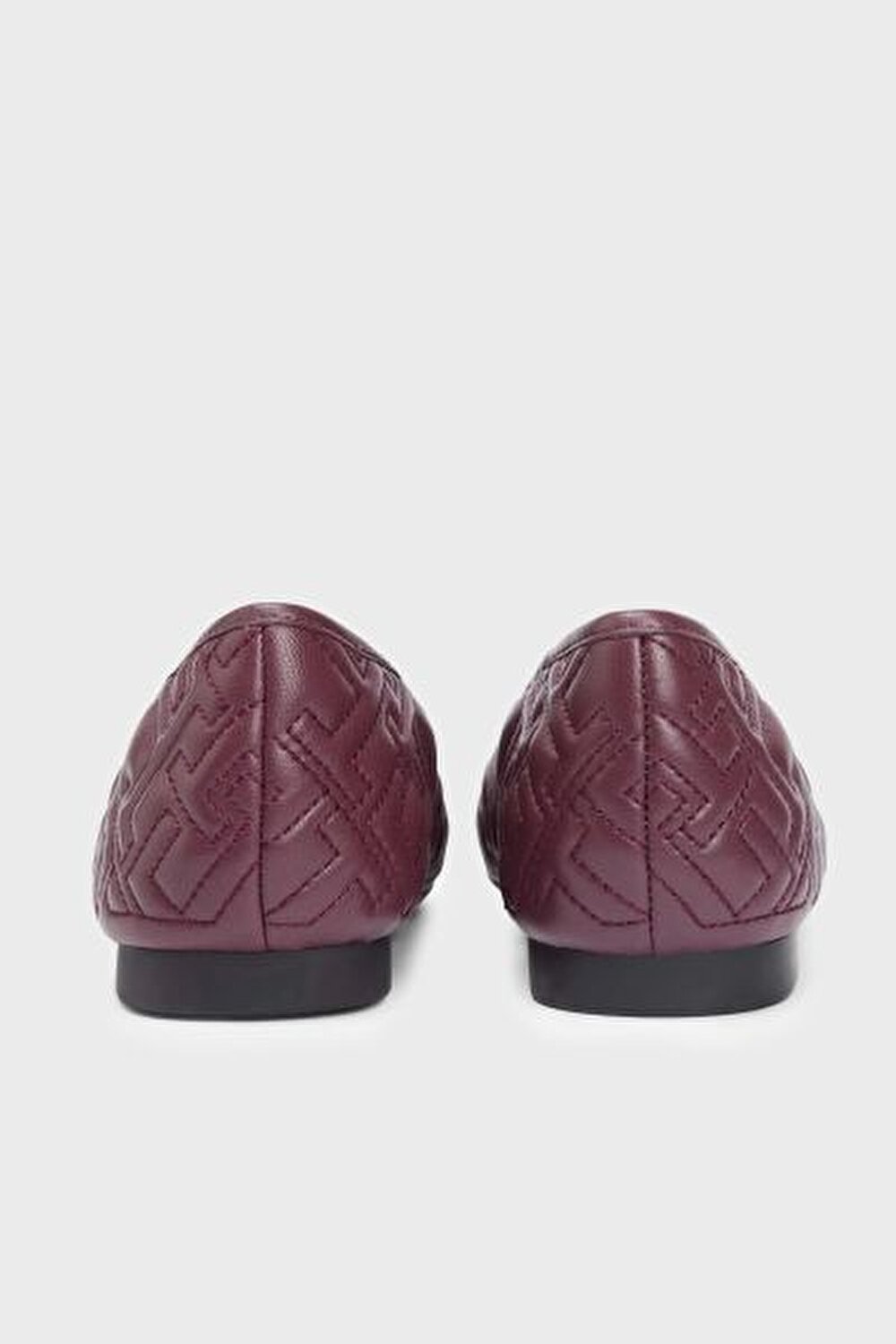 BORDO KADIN BABET QUILTED BALLERINA