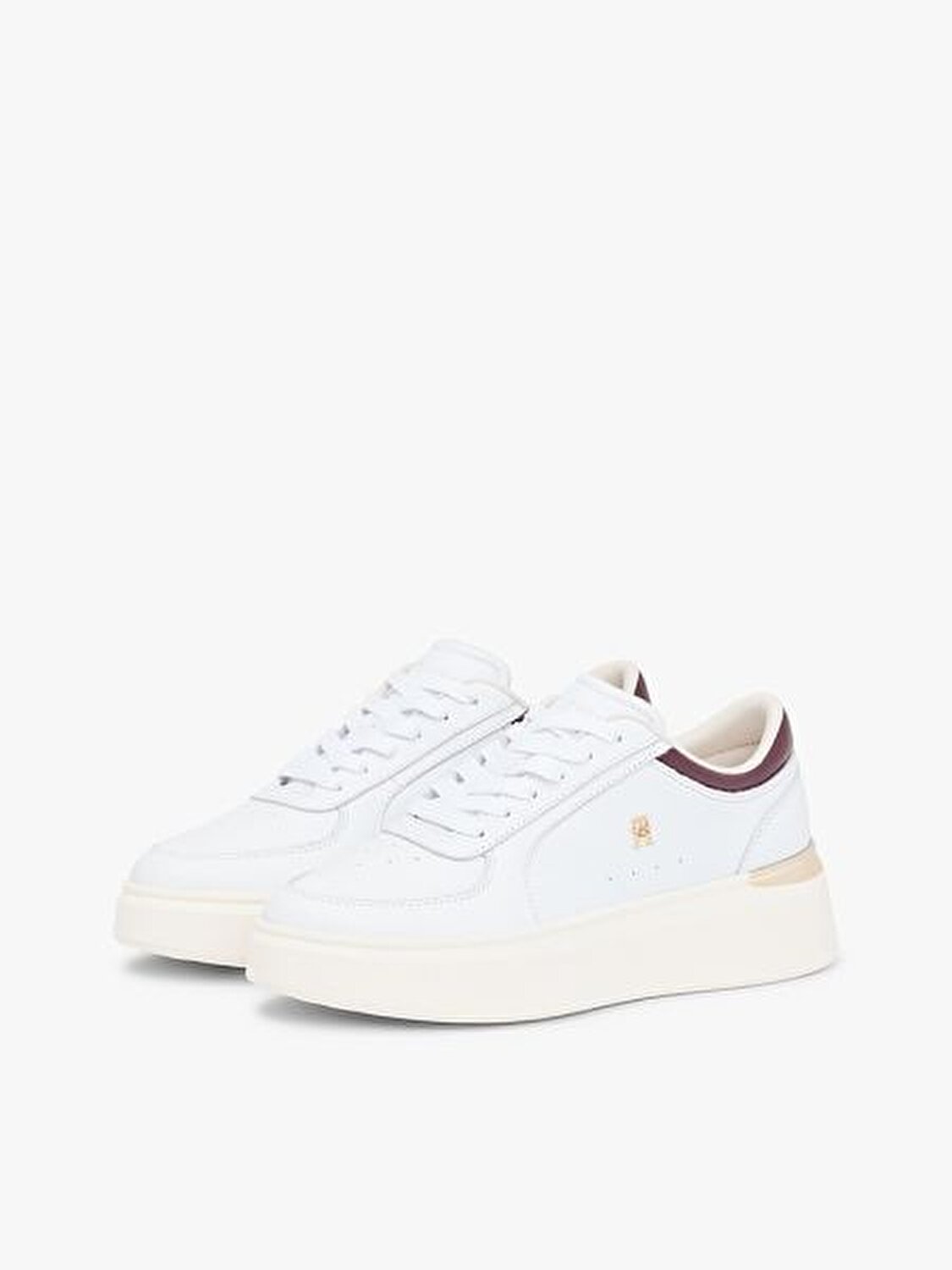 BEYAZ KADIN SNEAKER SHINY PLATFORM