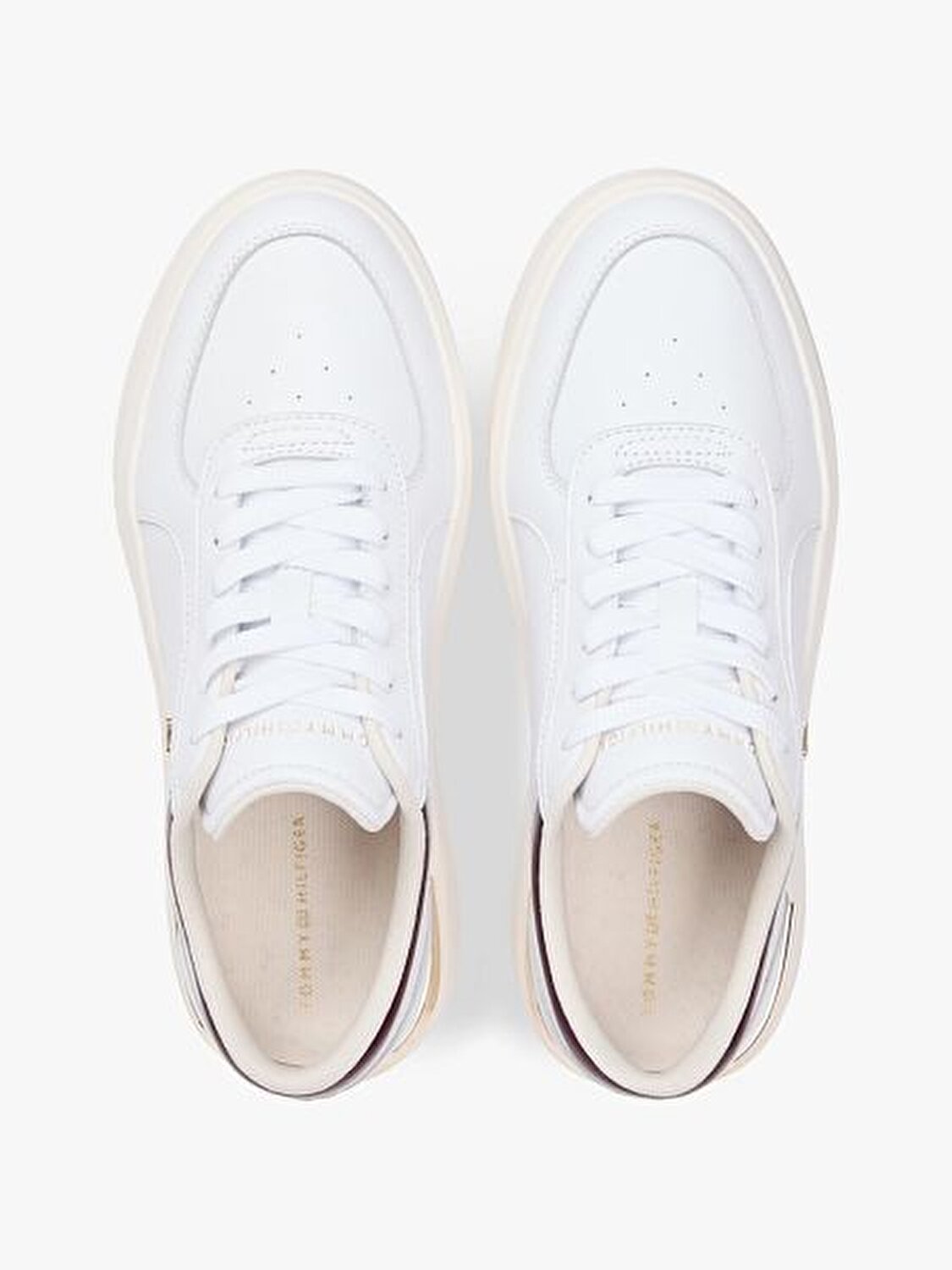 BEYAZ KADIN SNEAKER SHINY PLATFORM