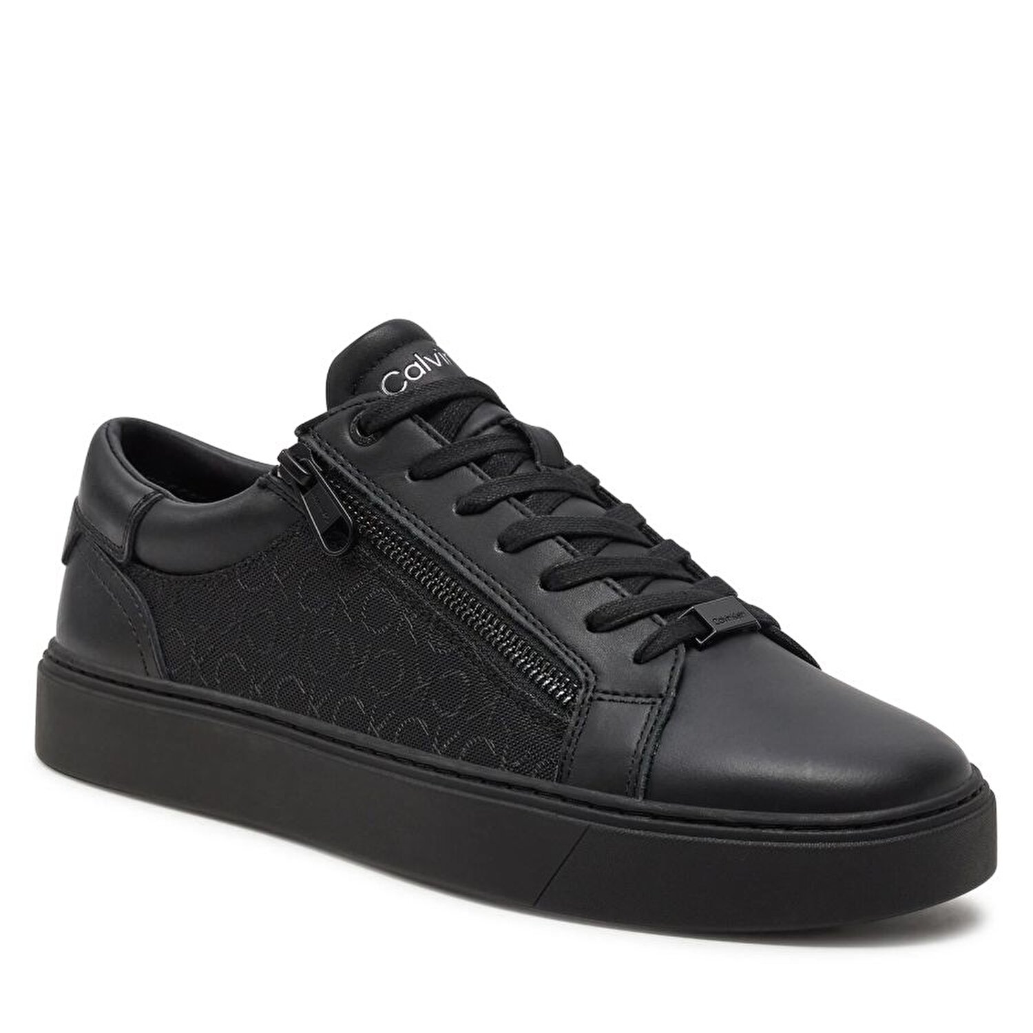 LOW TOP LACE UP W/ ZIP MONO